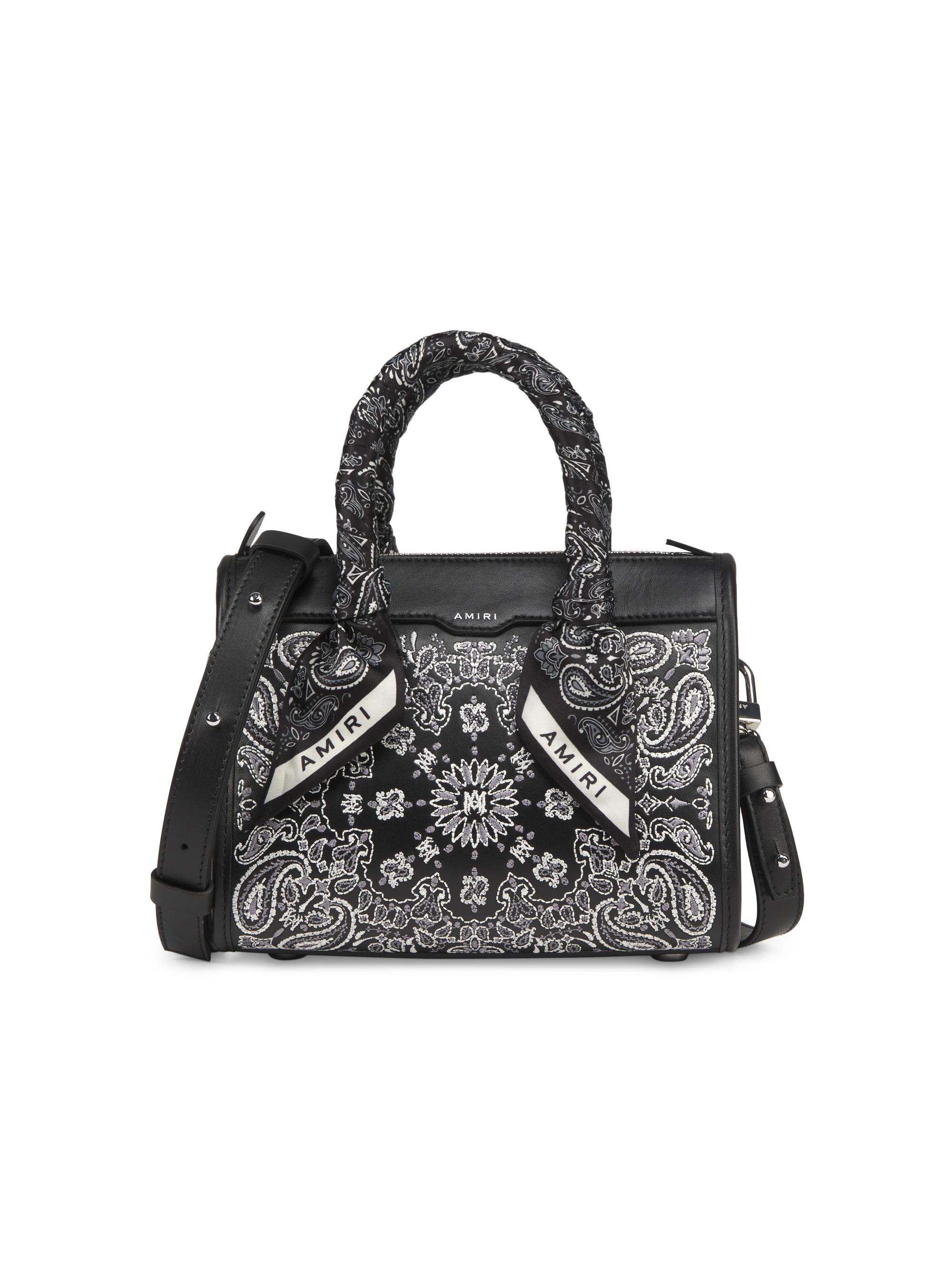 Amiri Micro Bandana Triangle Leather Top Handle Bag | Saks Fifth