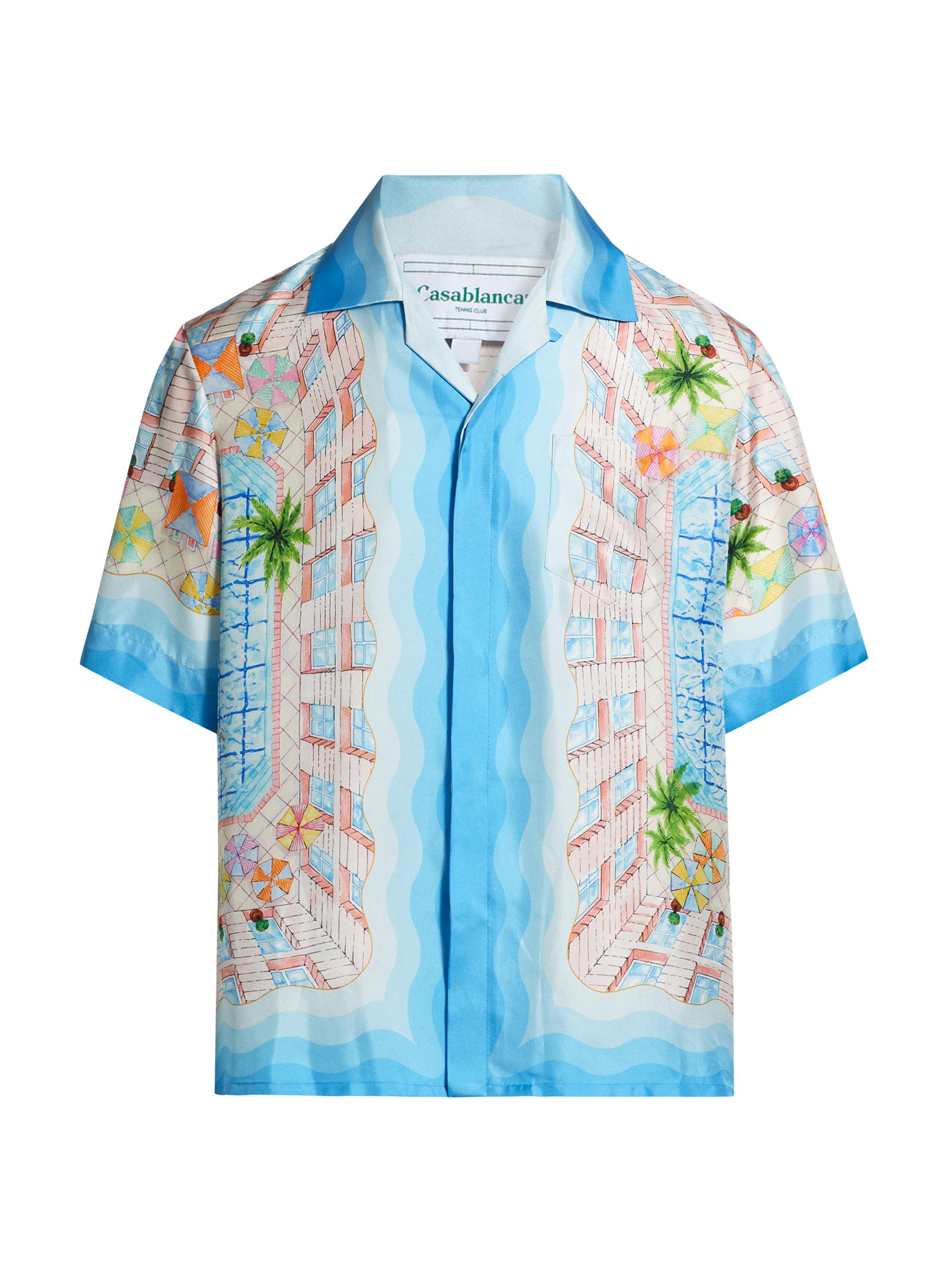 Casablanca The Dive Graphic Silk Camp Shirt | Saks Fifth Avenue