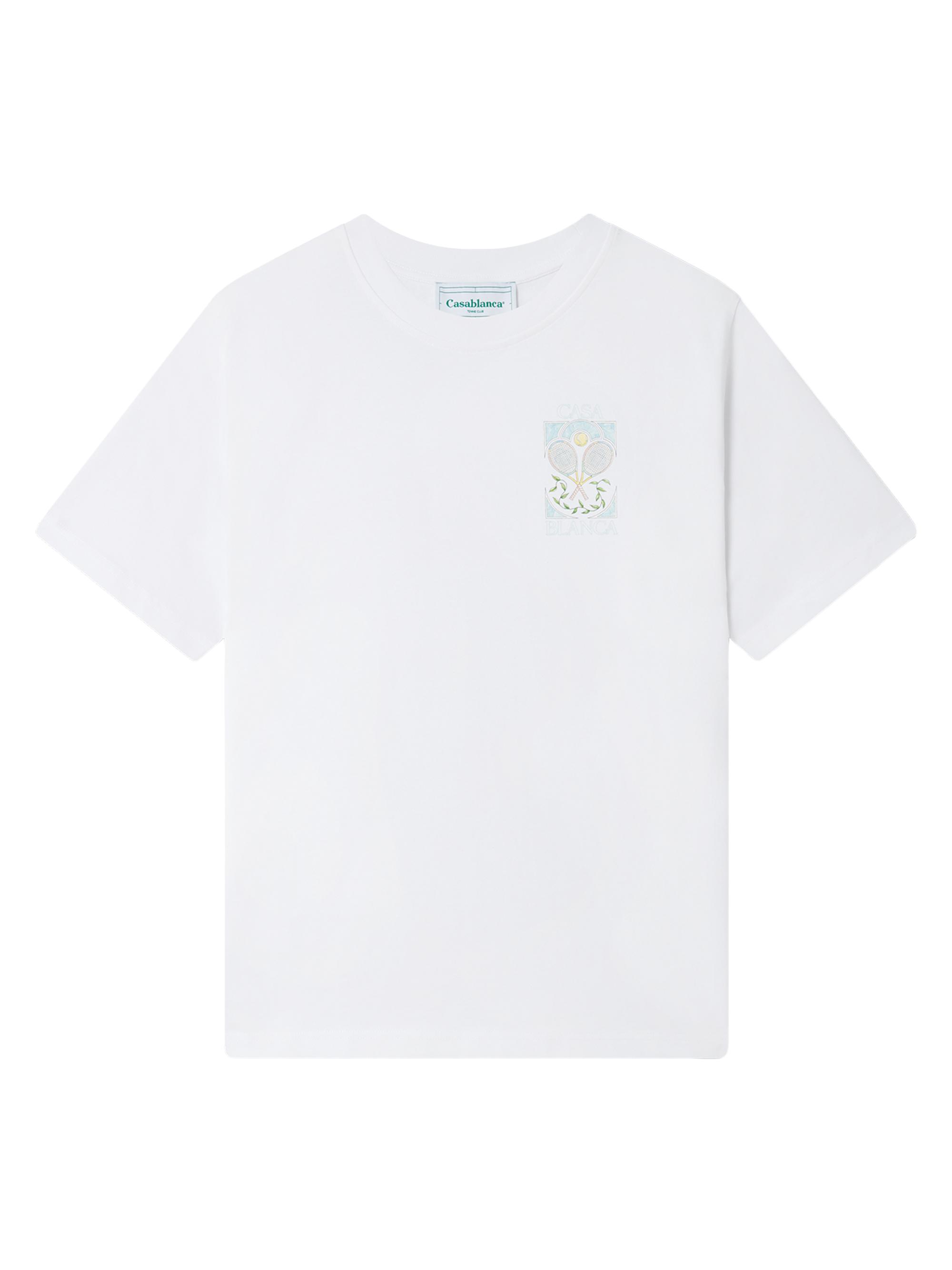 Casablanca Men's Tennis Pastelle Printed T-Shirt - Tennis Pastelle