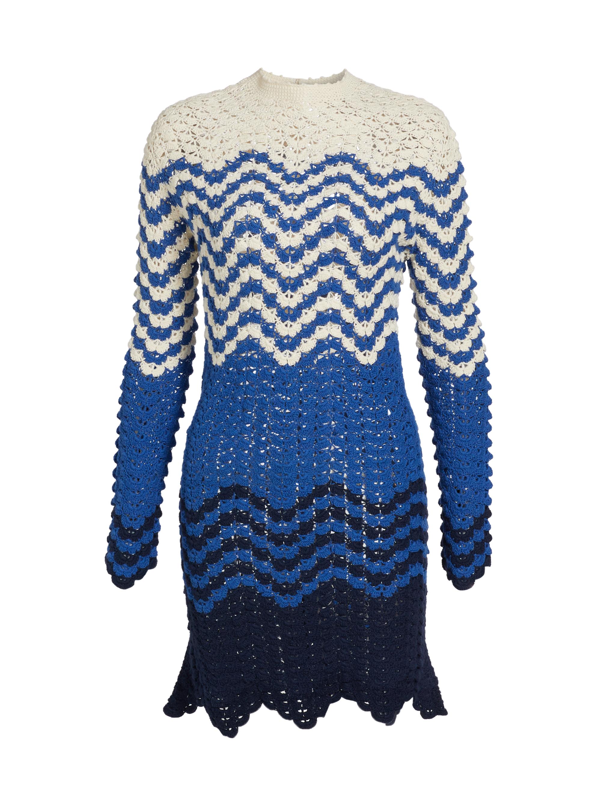 Escvdo Women's Camino Victoria Crochet Minidress - Blue