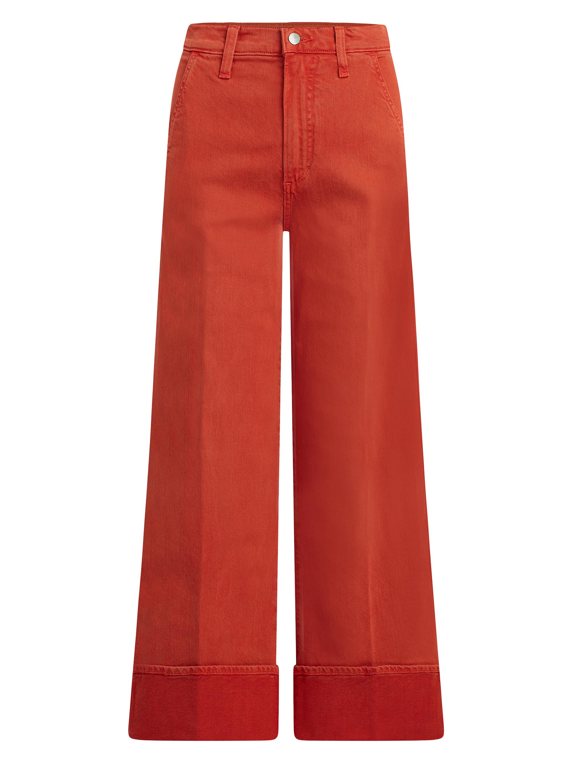 Joe's Jeans Women's Trixie Wide-Leg Cuffed Pants - Valiant Poppy