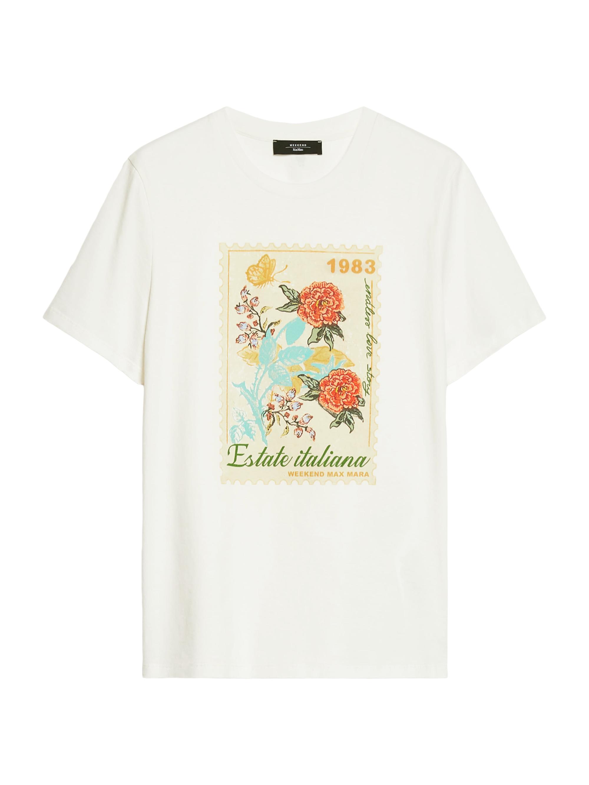 Weekend Max Mara Women's Zirlo Floral Stamp T-Shirt - White