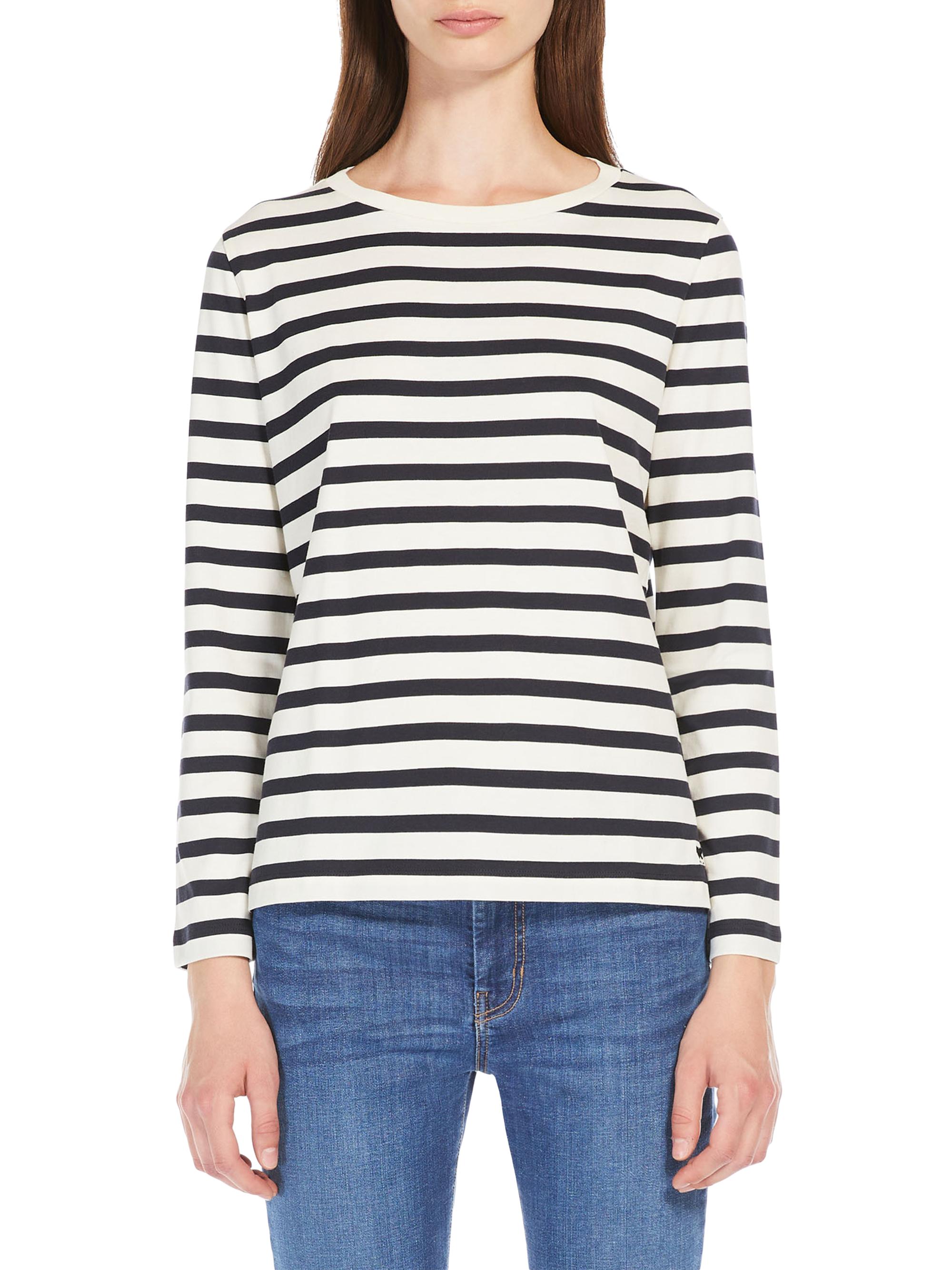 Weekend Max Mara Women's Leida Stripe Cotton Top - Navy