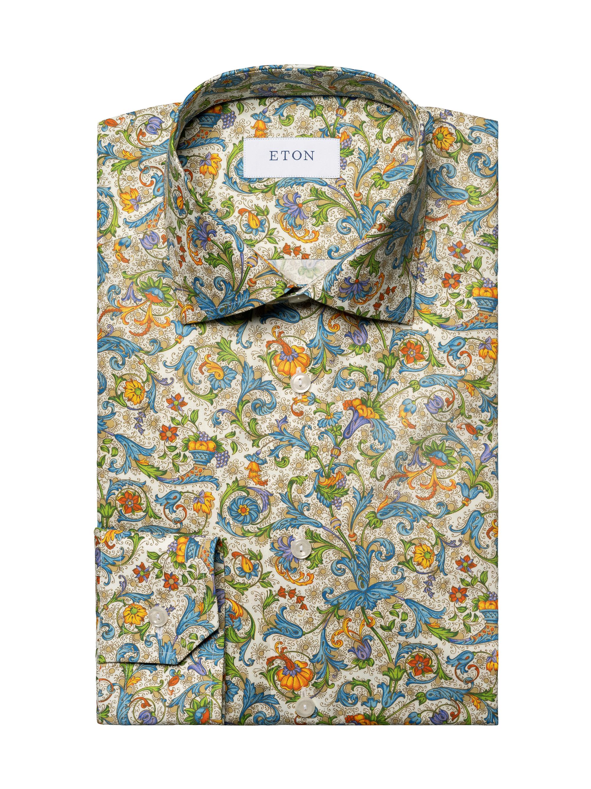 Eton Men's Slim Fit Floral Print Shirt