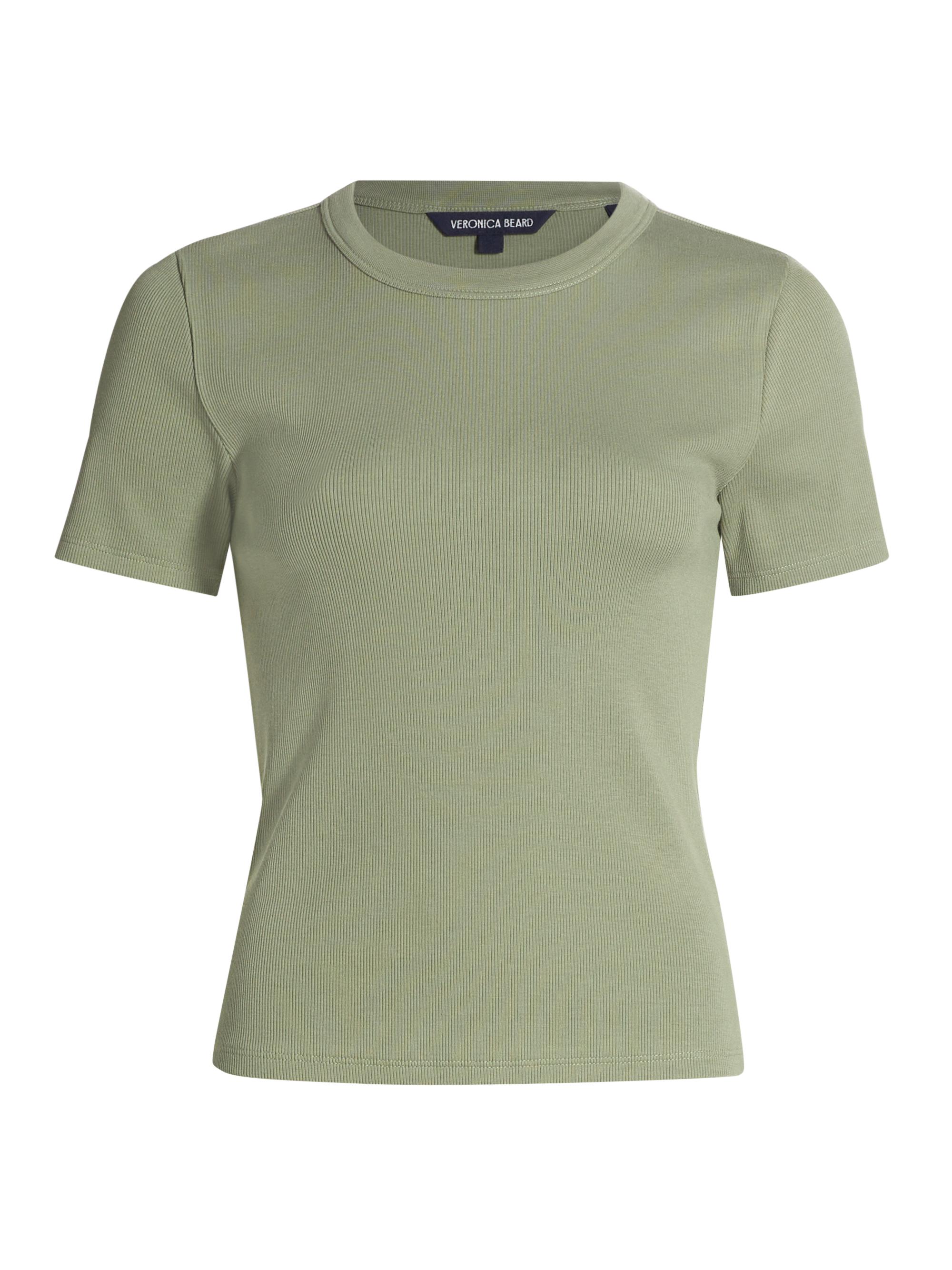 Veronica Beard Women's Pruitt Ribbed Crewneck T-Shirt - Sage