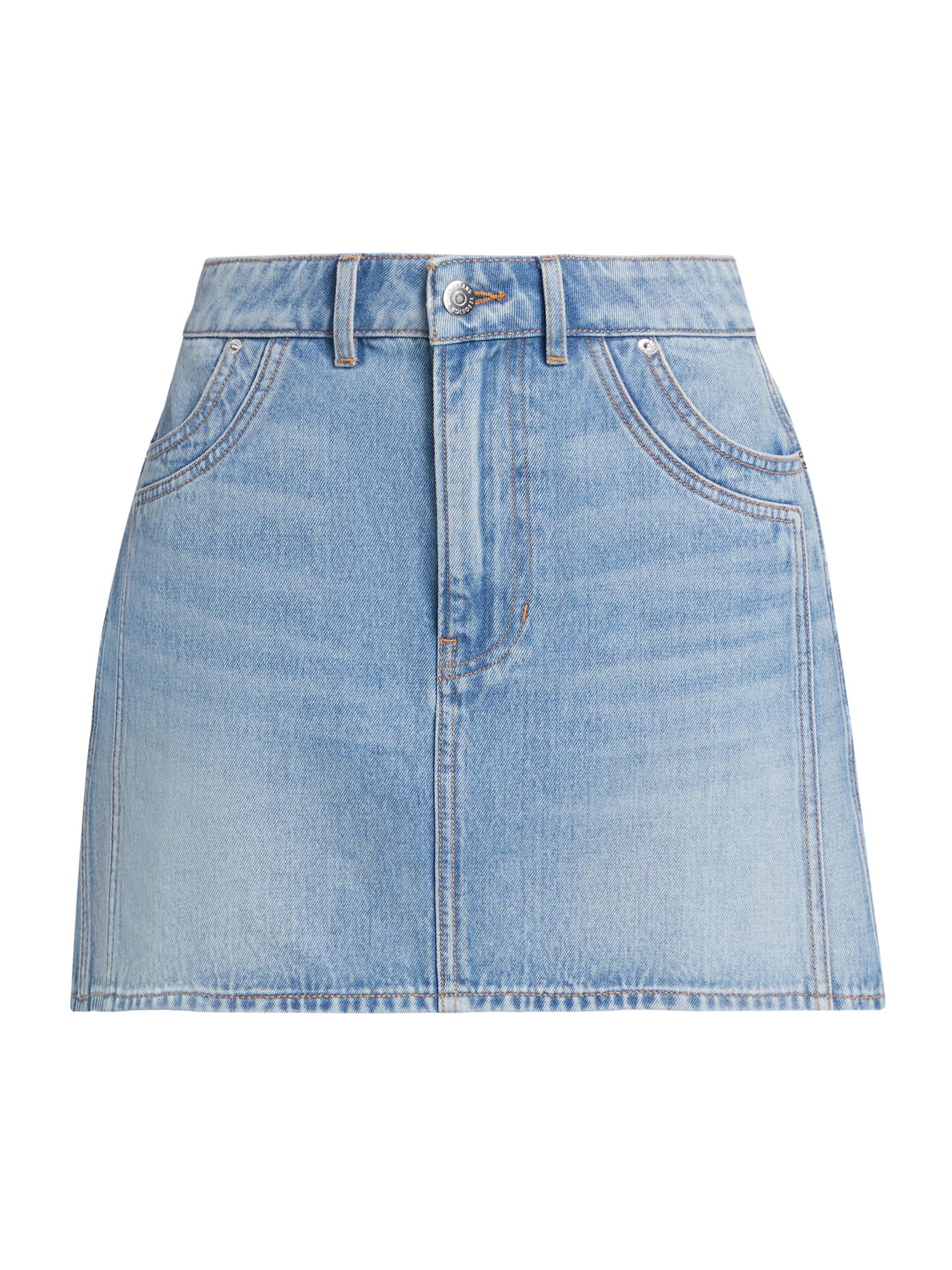 Veronica Beard Women's Raundi Double Seam Denim Miniskirt - Nova