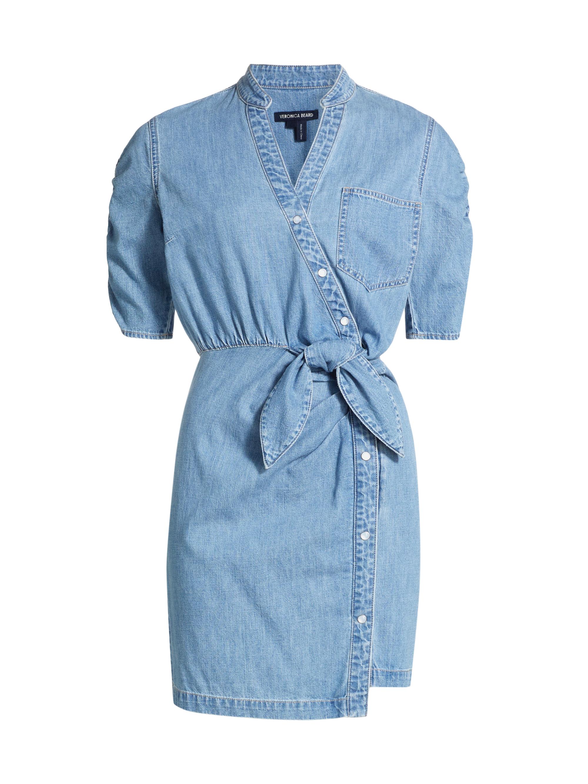 veronica beard dunn denim dress Veronica Beard Dunn Denim Dress In Iceberg - 70% Off