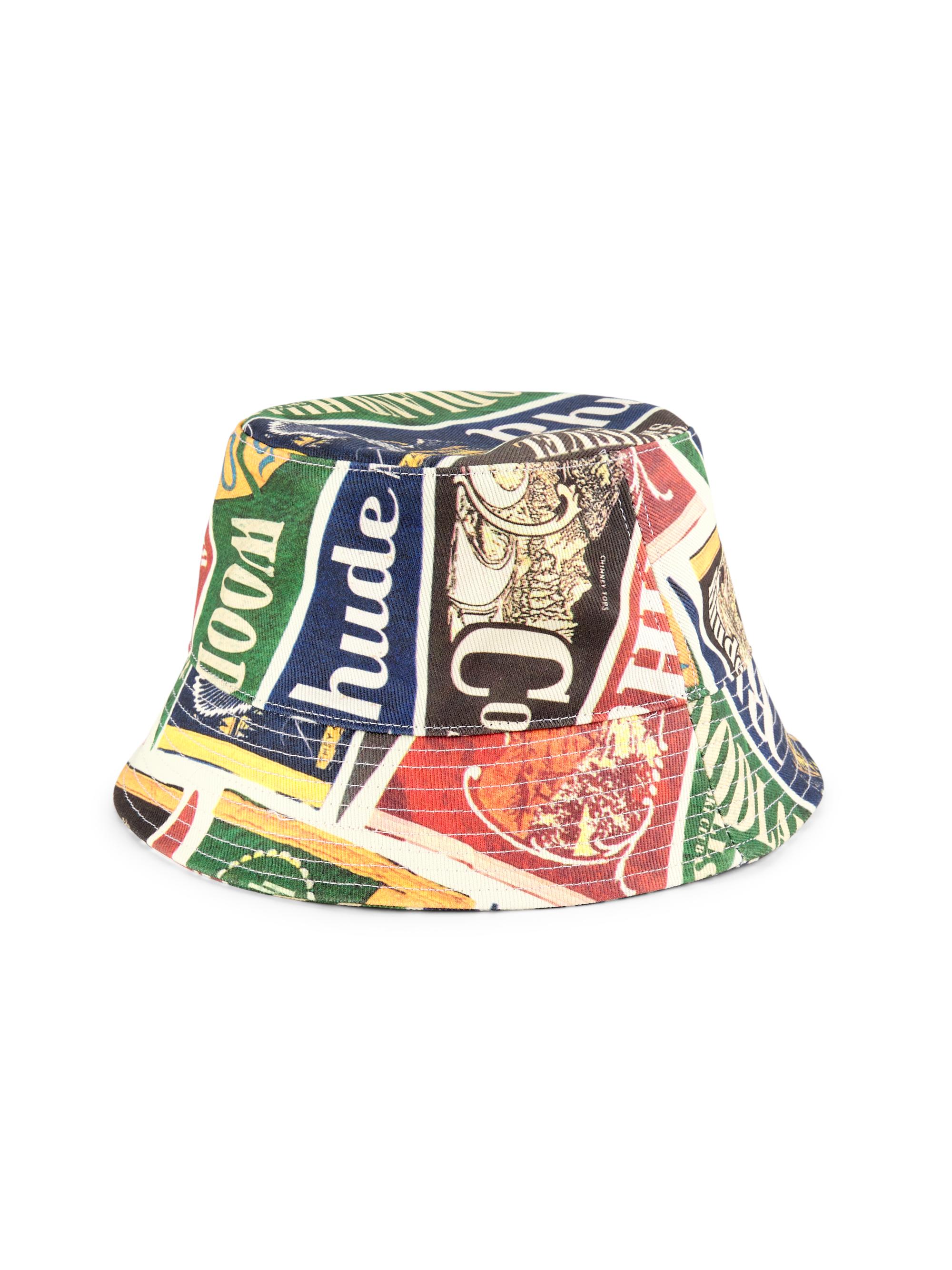 Rhude Men's Collegiate Bucket Hat