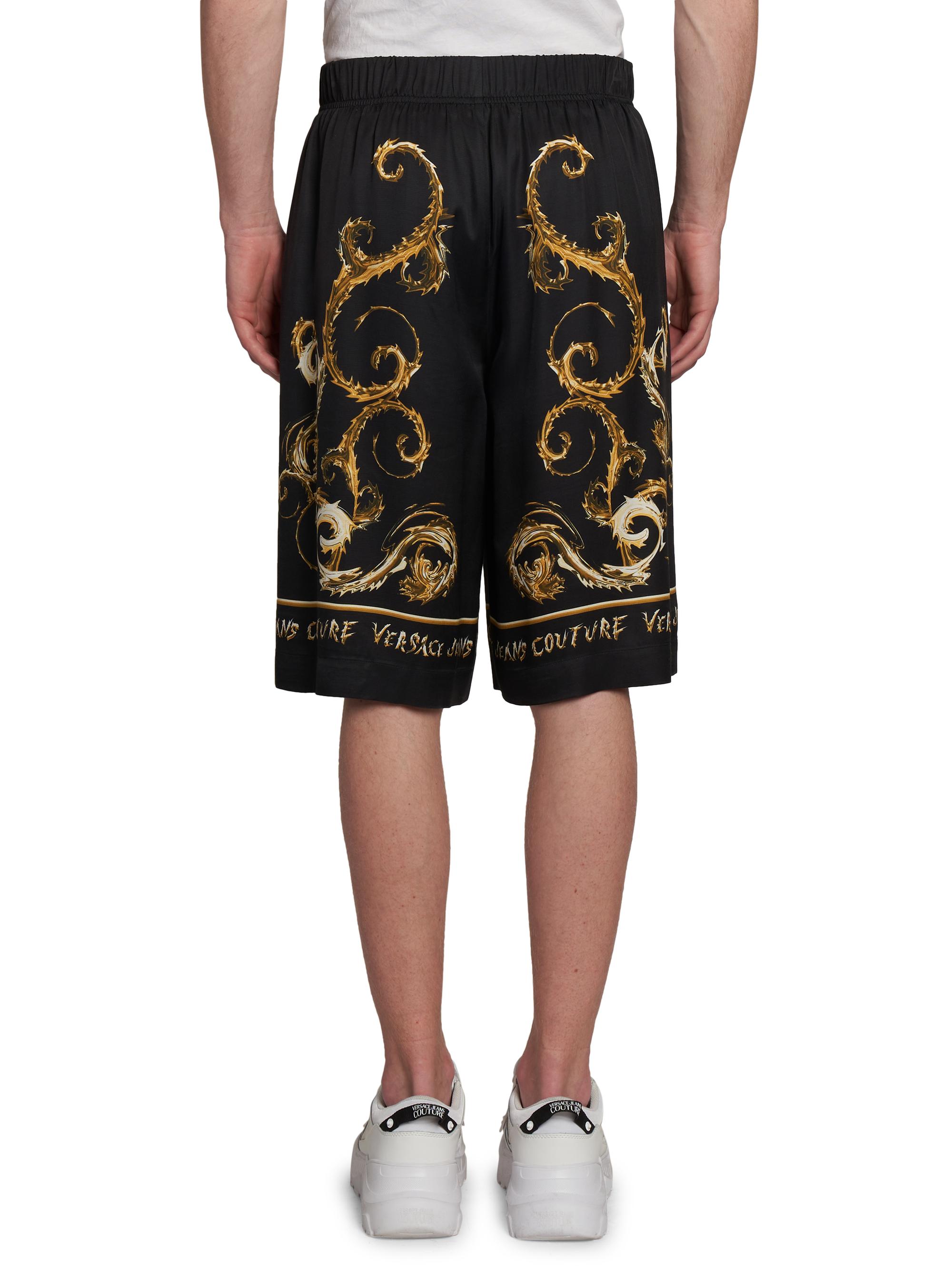 Versace Jeans Couture Baroque Logo Shorts | Saks Fifth Avenue
