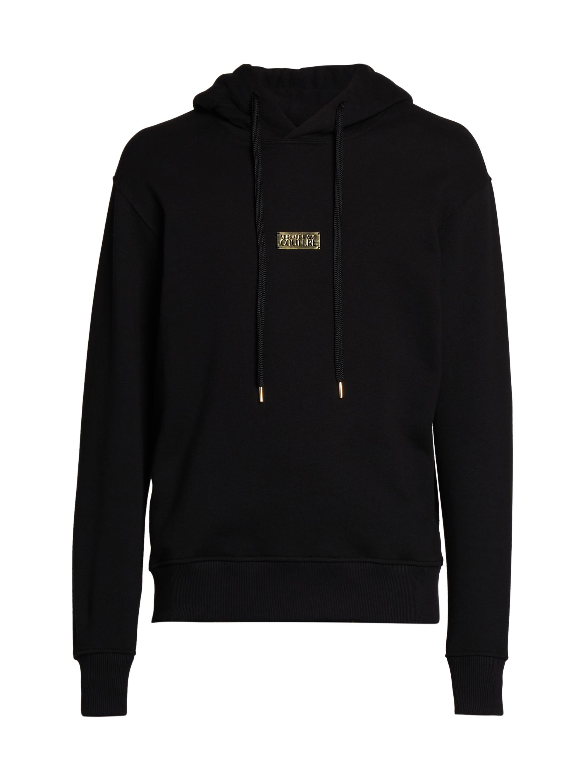 Versace Jeans Couture Men's Logo Cotton Hoodie - Black