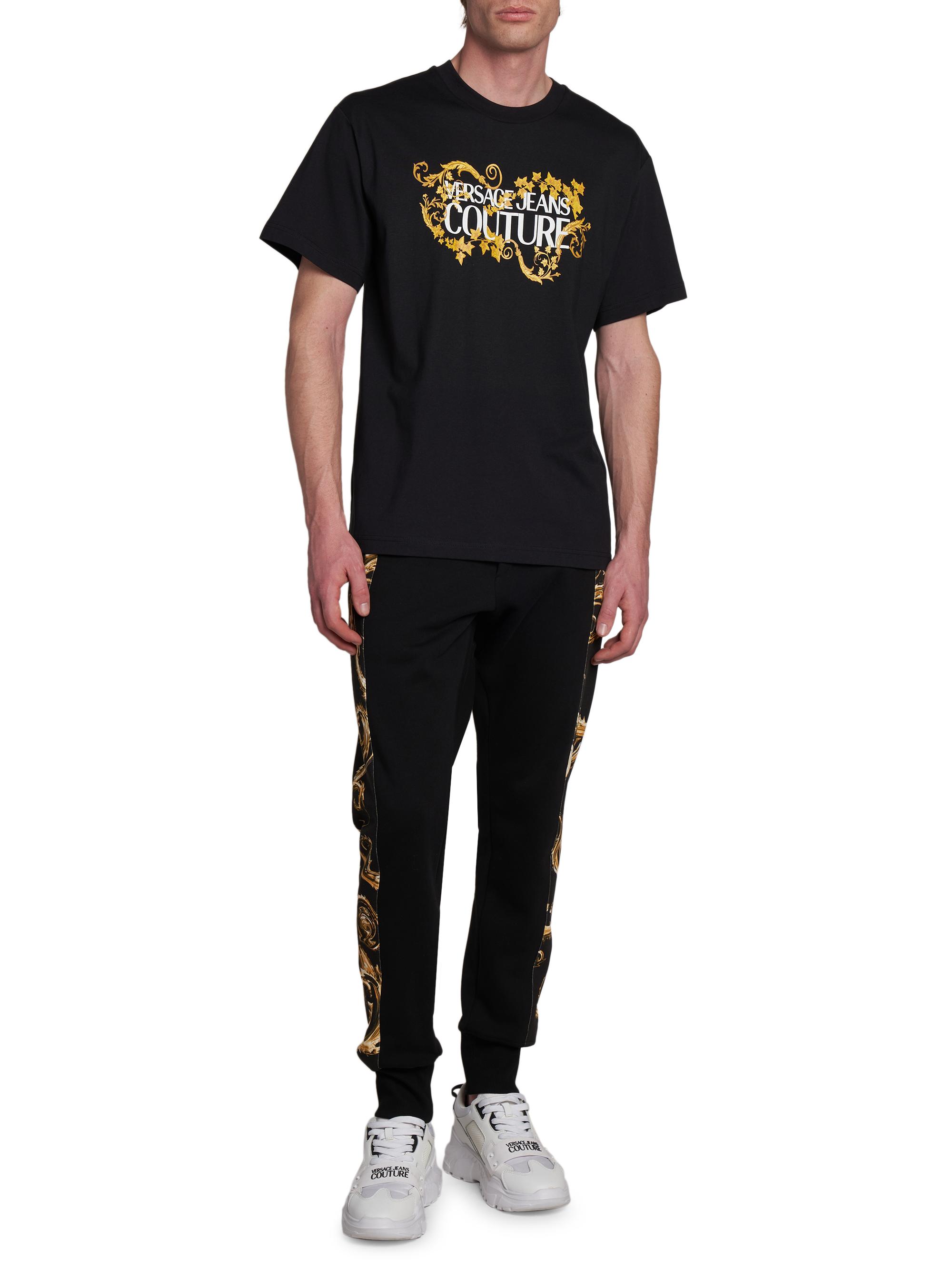 Versace Jeans Couture Baroque Logo Cotton T-Shirt | Saks