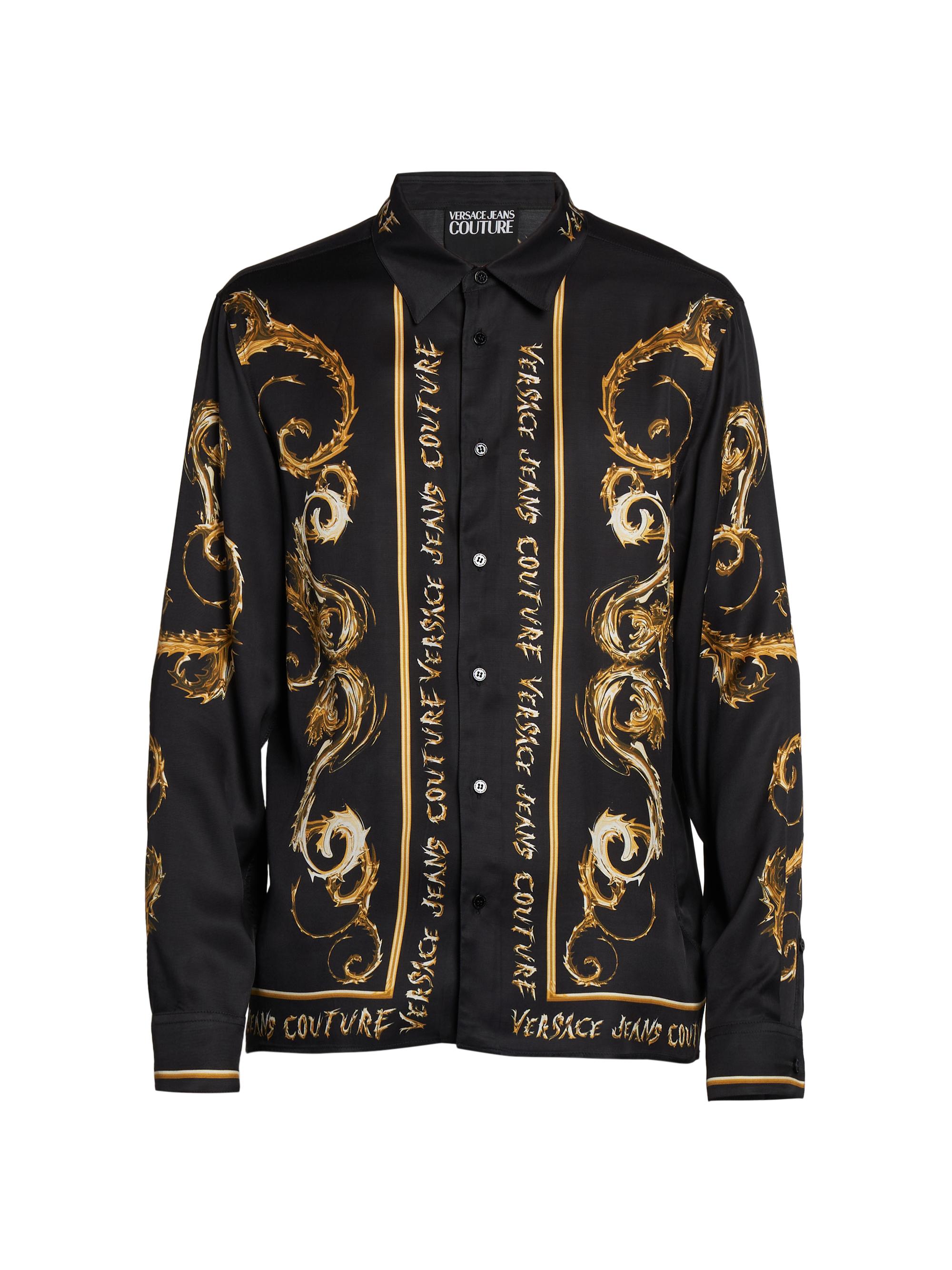 Versace Jeans Couture Baroque Long-Sleeve Shirt | Saks Fifth Avenue
