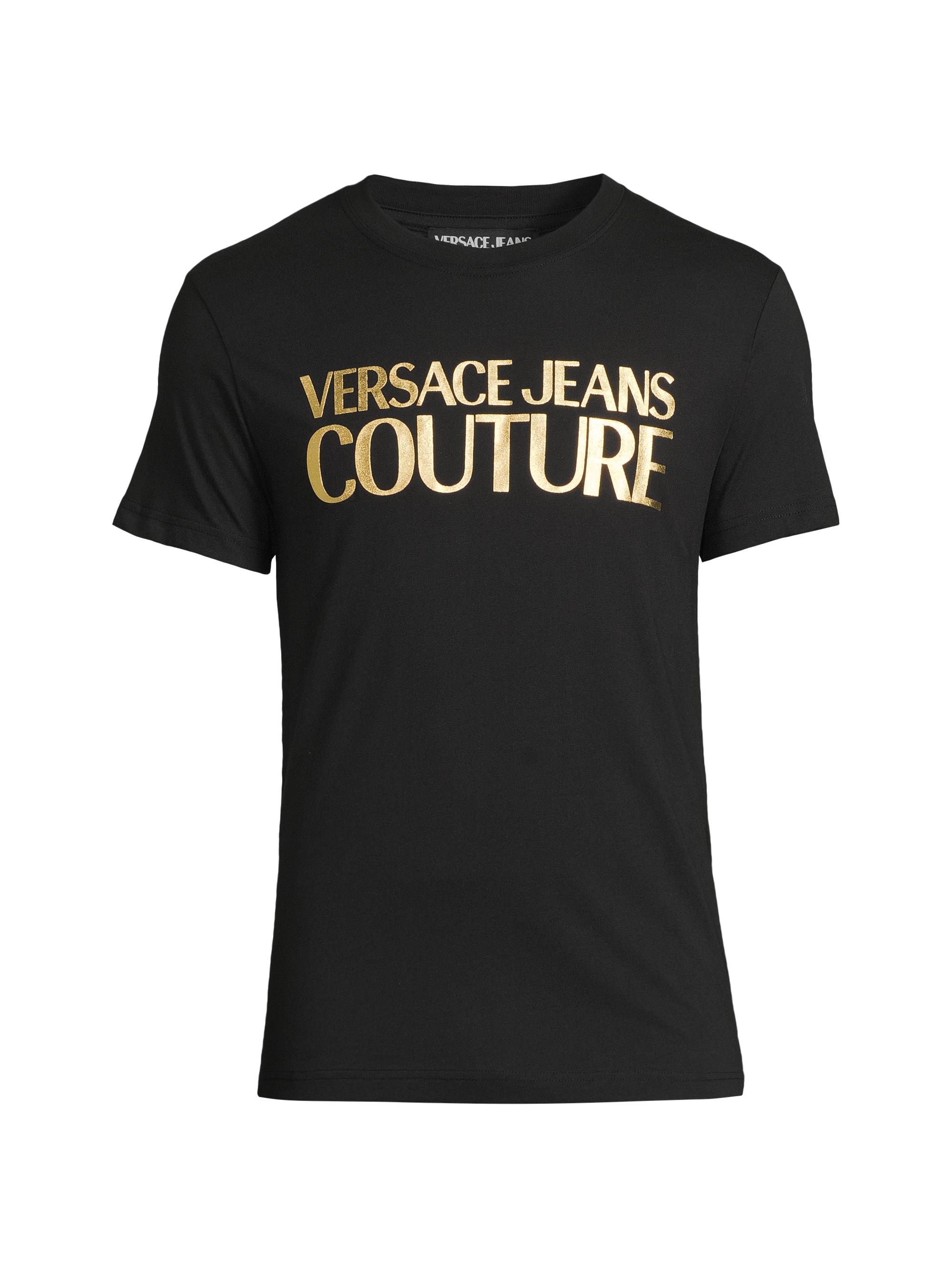 Versace Jeans Couture Baroque Logo Cotton T-Shirt | Saks Fifth Avenue