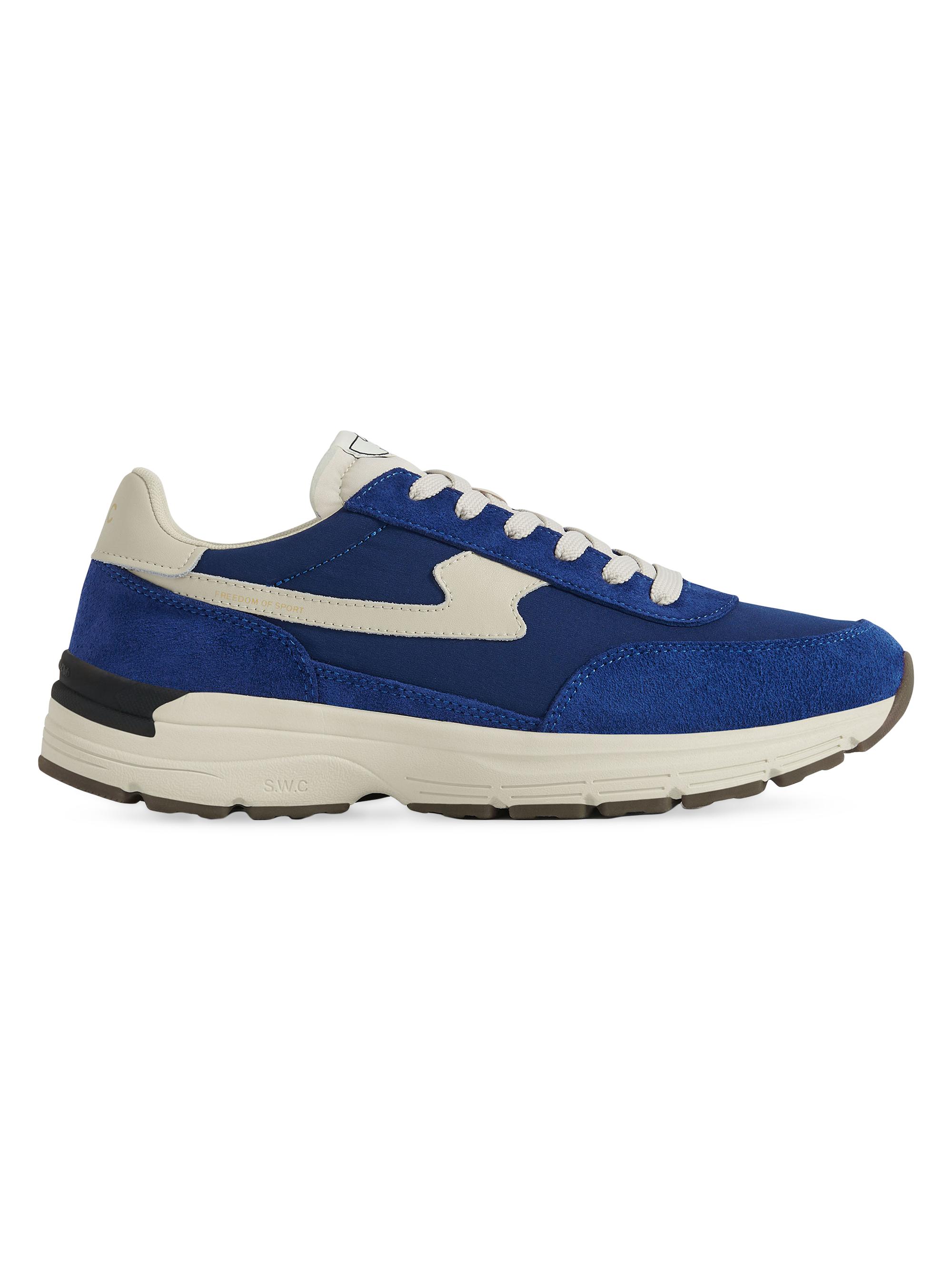 Stepney Workers Club Men's Osier S-Strike Suede Low-Top Sneakers - Cobalt Blue