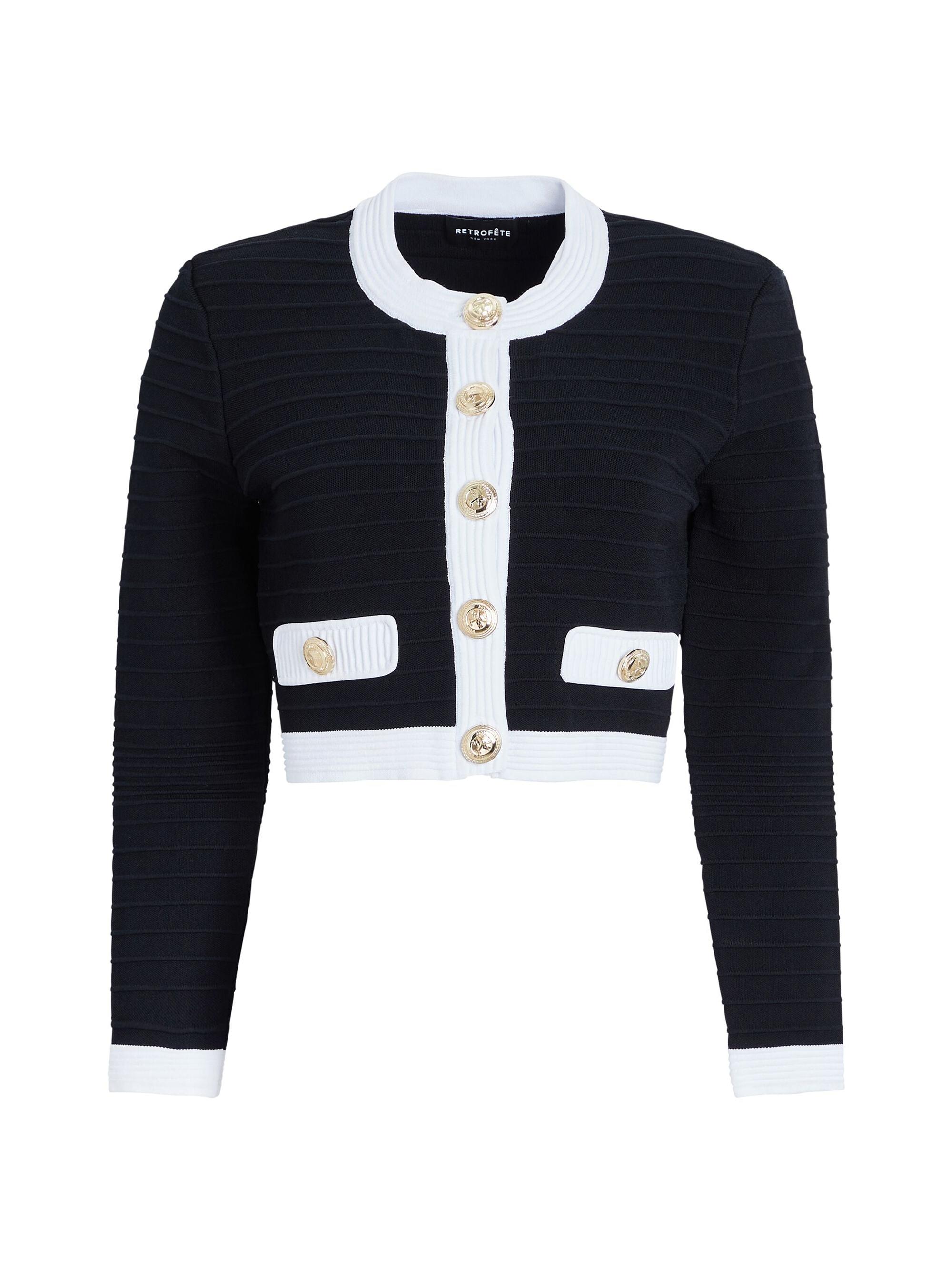 Retrofête Women's Moore Cardigan - Black White