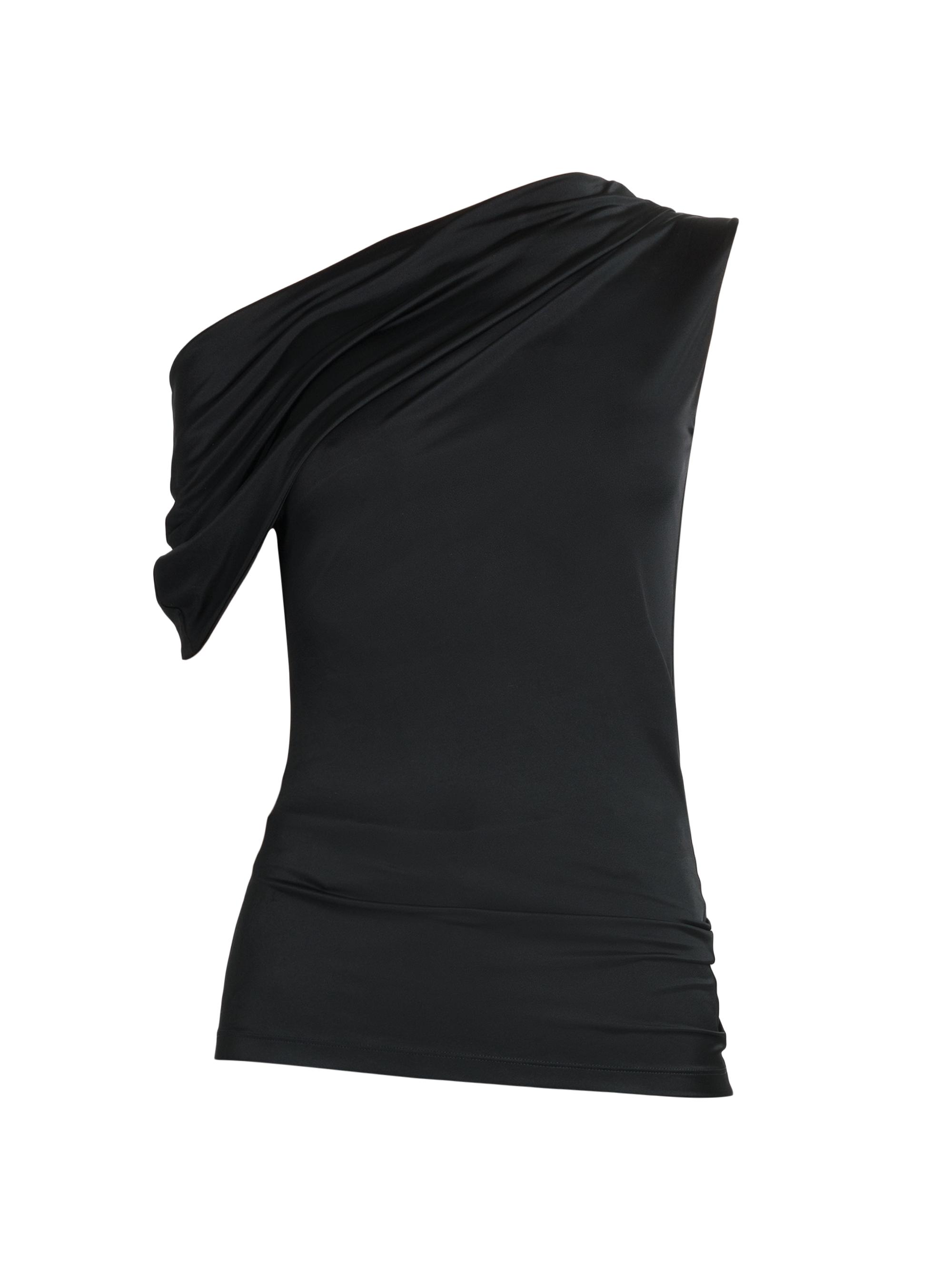 McQueen Women's Jersey Drop-Shoulder Top - Black