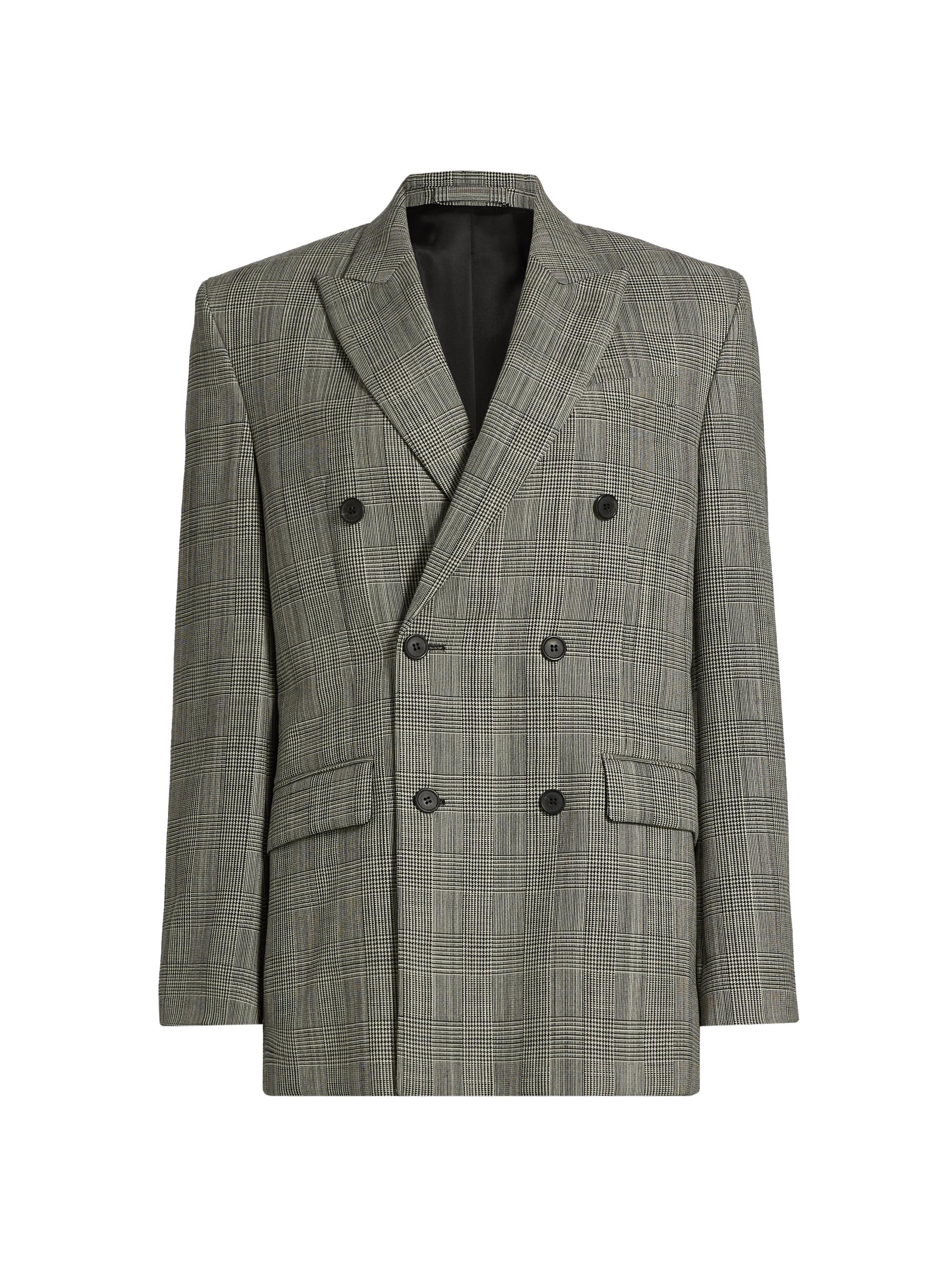 WARDROBE.NYC Women's Glen Check Double-Breasted Blazer - Prince Of Wales