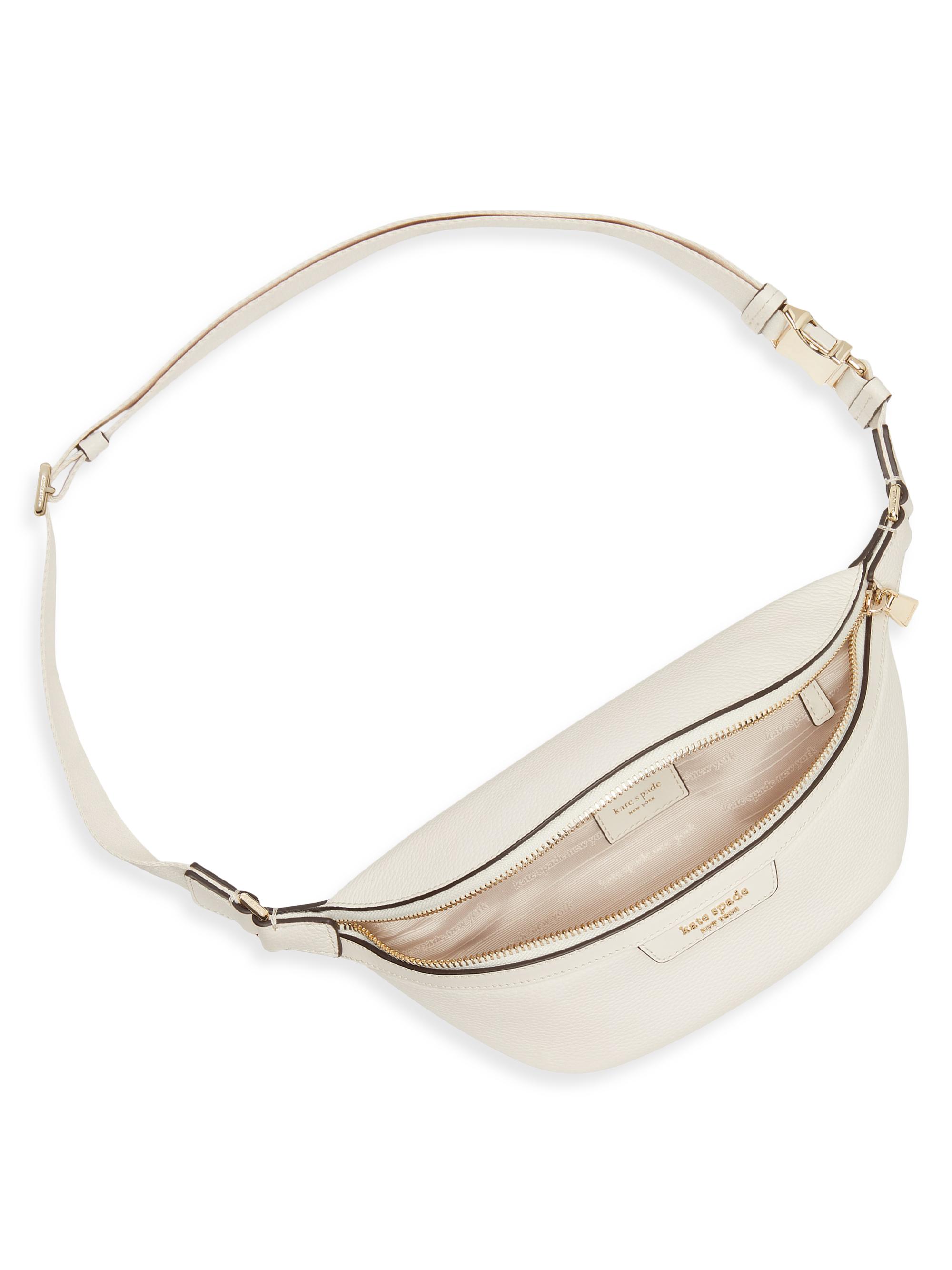 kate spade Cream Patent Leather Belt Bag with Gold Hardware Size S/M kate spade new york Satchel/Top Handle Bag Gold Bags  main image 4