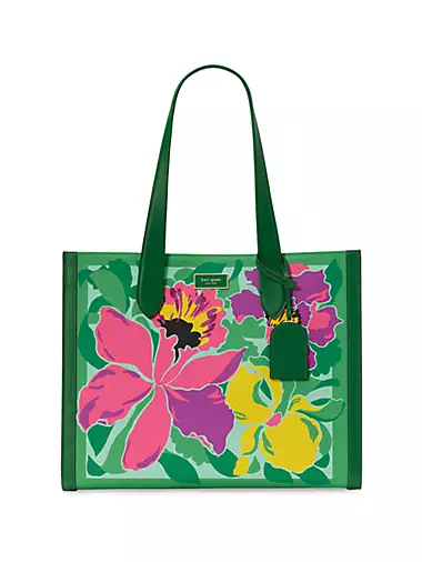 Manhattan Orchid Bloom Canvas Tote Bag
