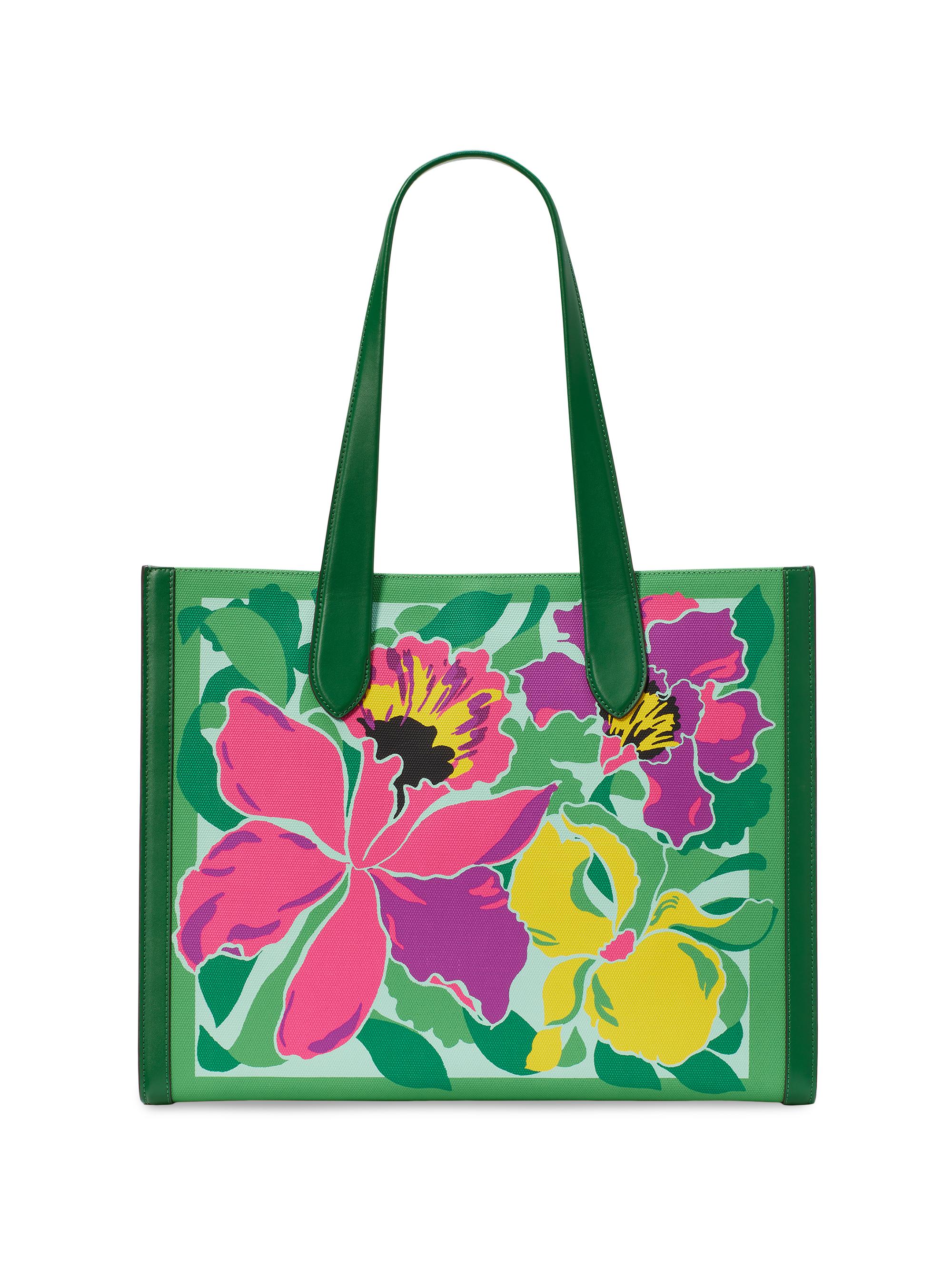 kate spade new york Manhattan Orchid Bloom Canvas Tote Bag Saks