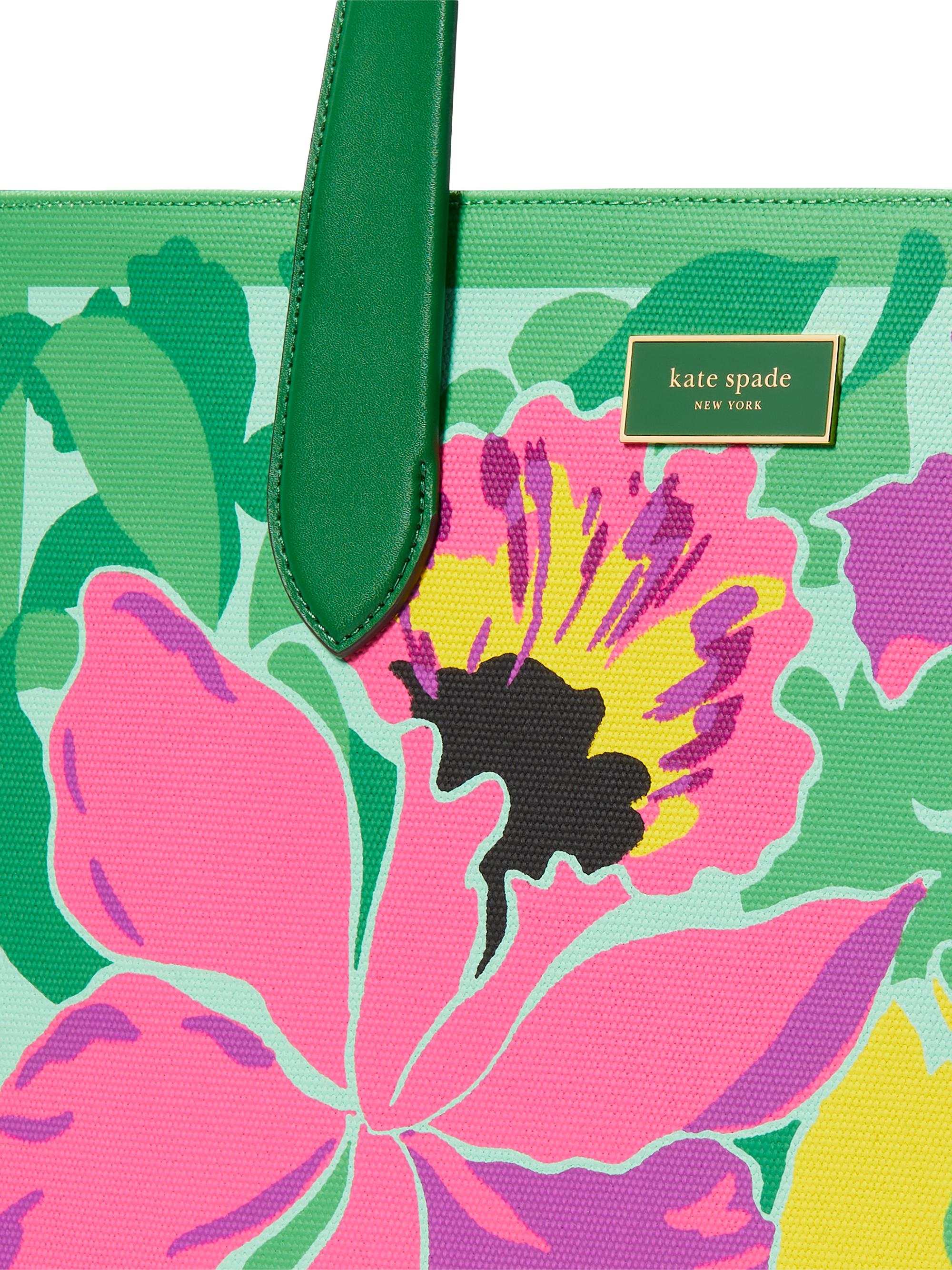 kate spade new york Manhattan Orchid Bloom Canvas Tote Bag | Saks