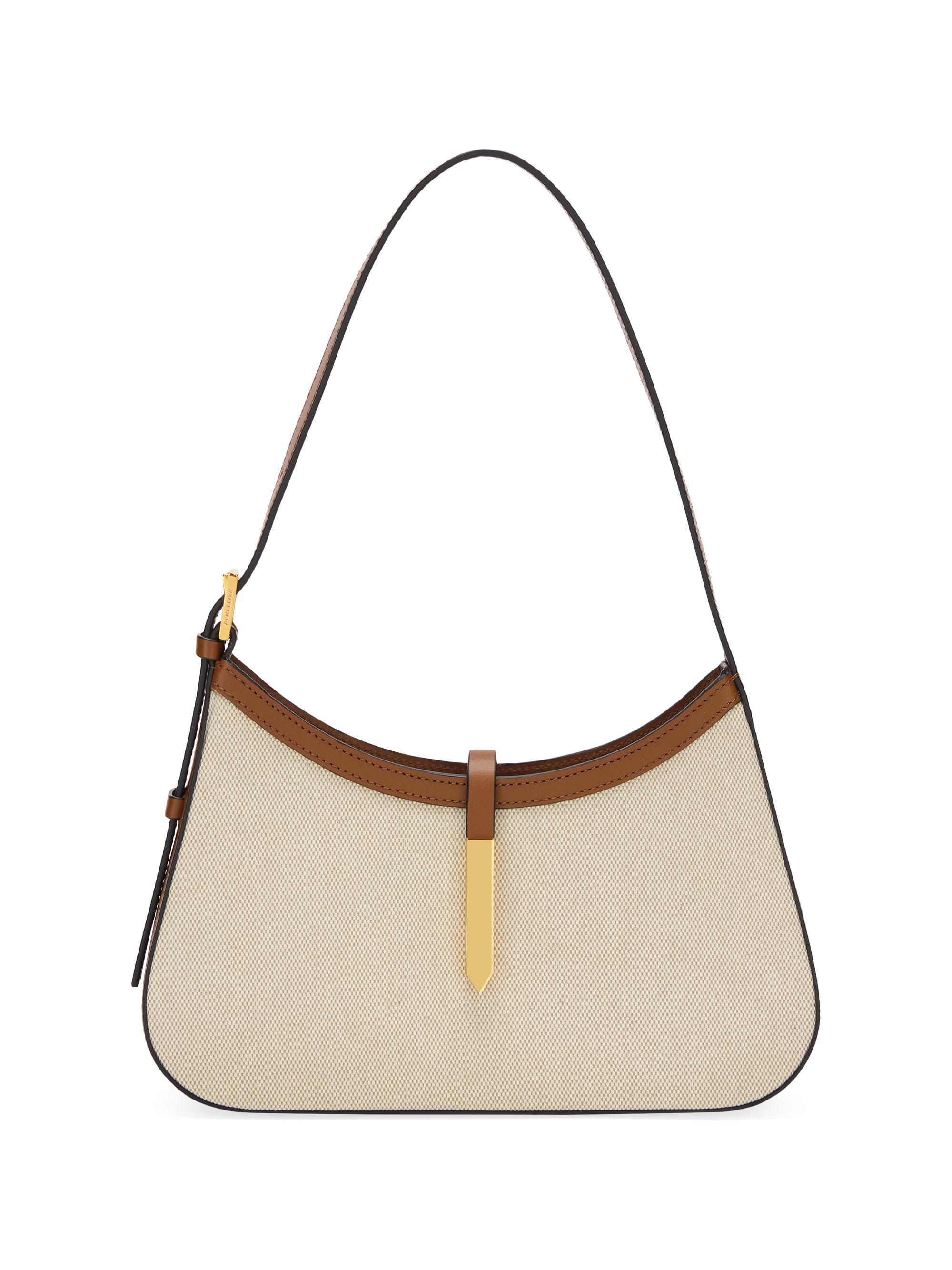 DeMellier Women's Tokyo Canvas & Leather Shoulder Bag - Canvas Tan