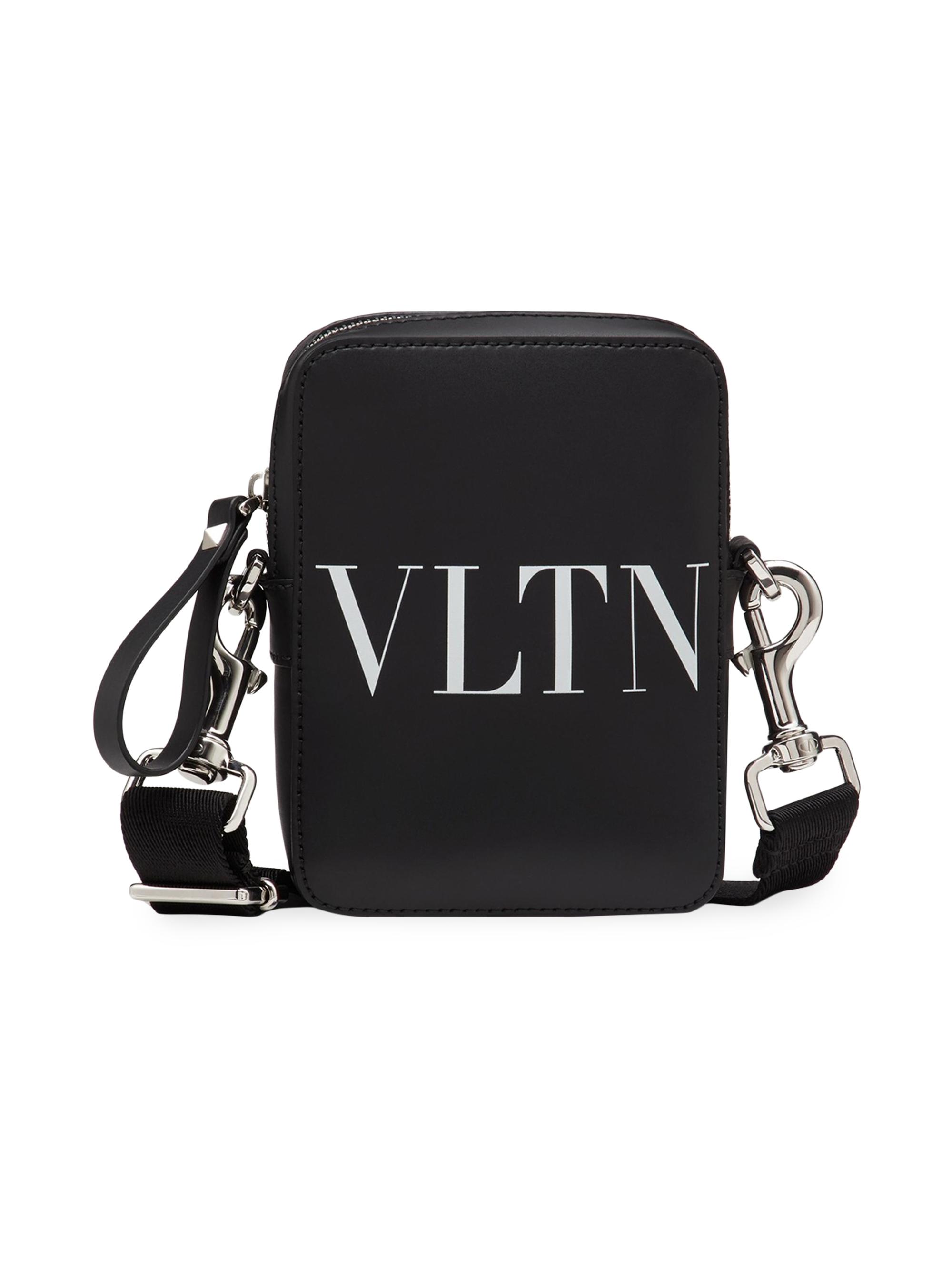 Valentino Garavani Small VLTN Leather Crossbody Bag | Saks Fifth