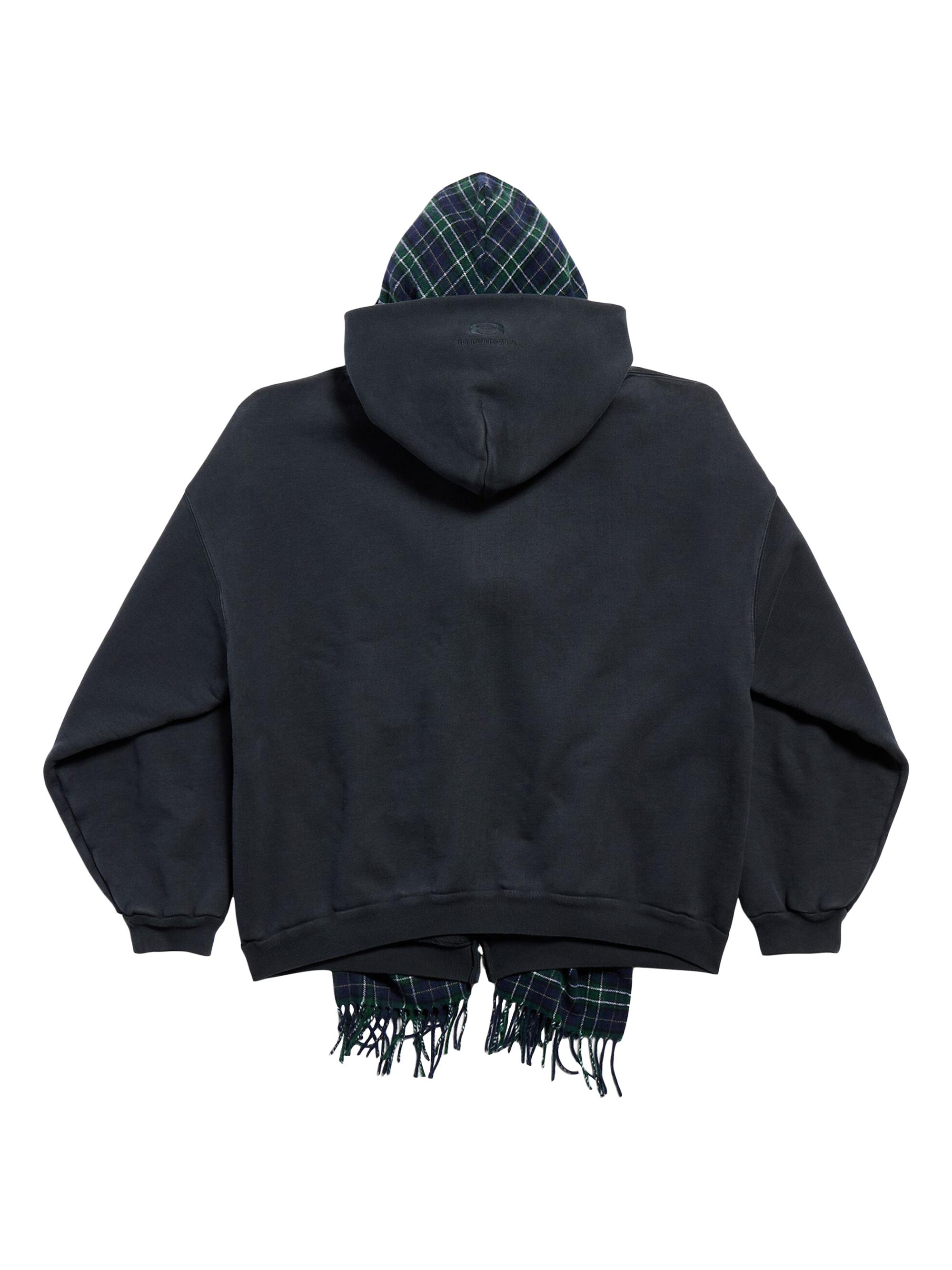 Balenciaga Unity Sports Icon Scarf Zip-Up Oversized Hoodie | Saks