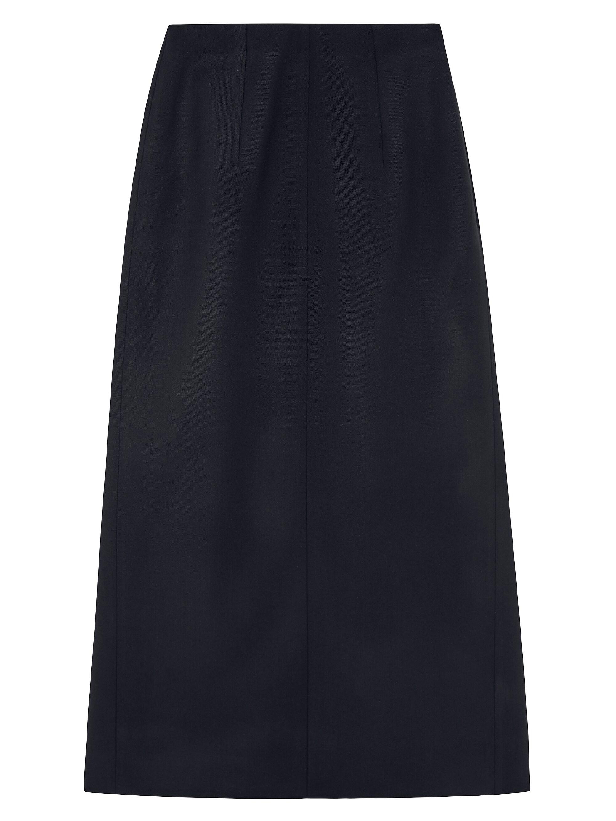 16Arlington Women's Arne Back-Pleated Midi-Skirt - Nero