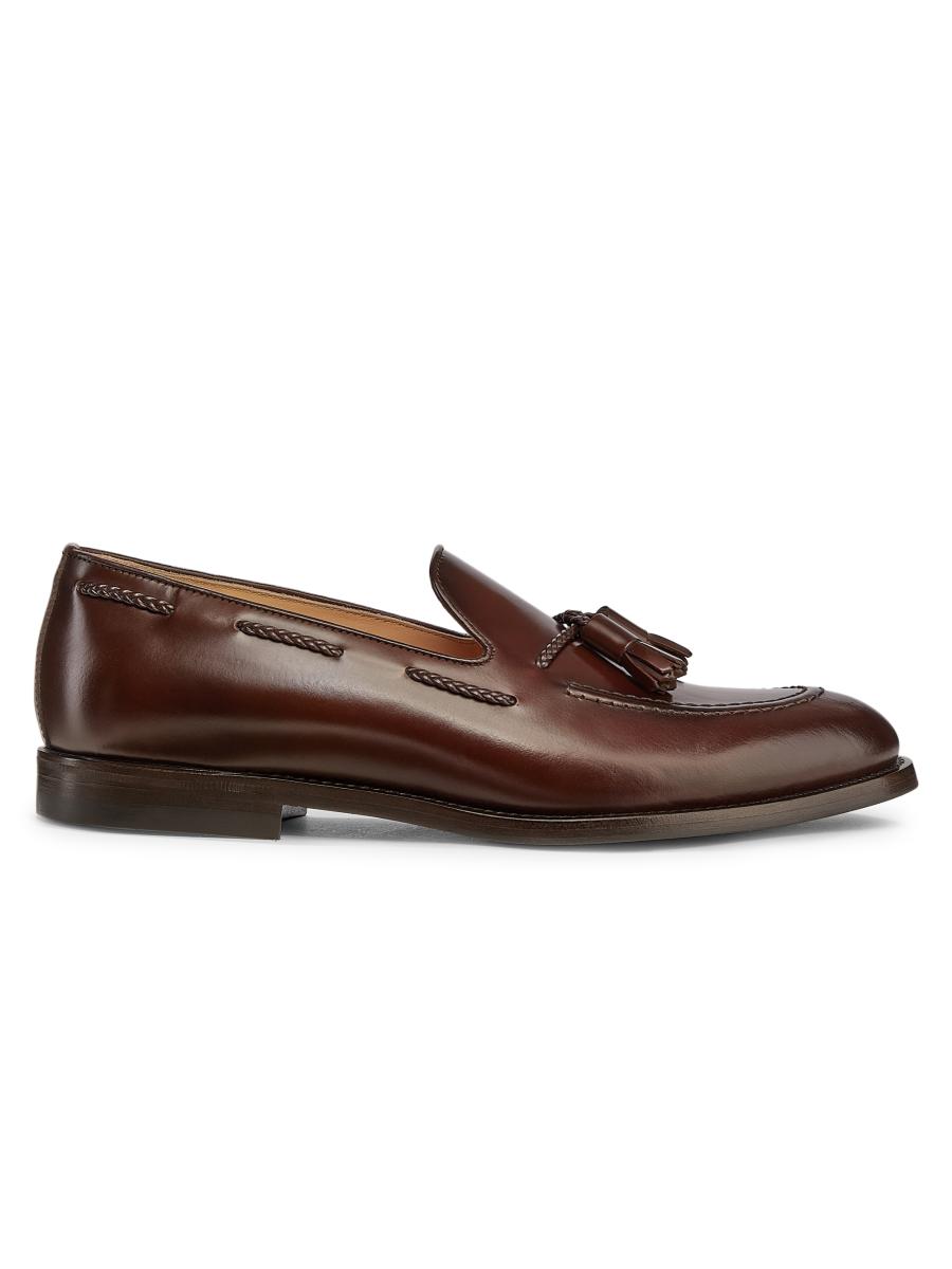 Brunello Cucinelli Leather Tassel Loafers | Saks Fifth Avenue