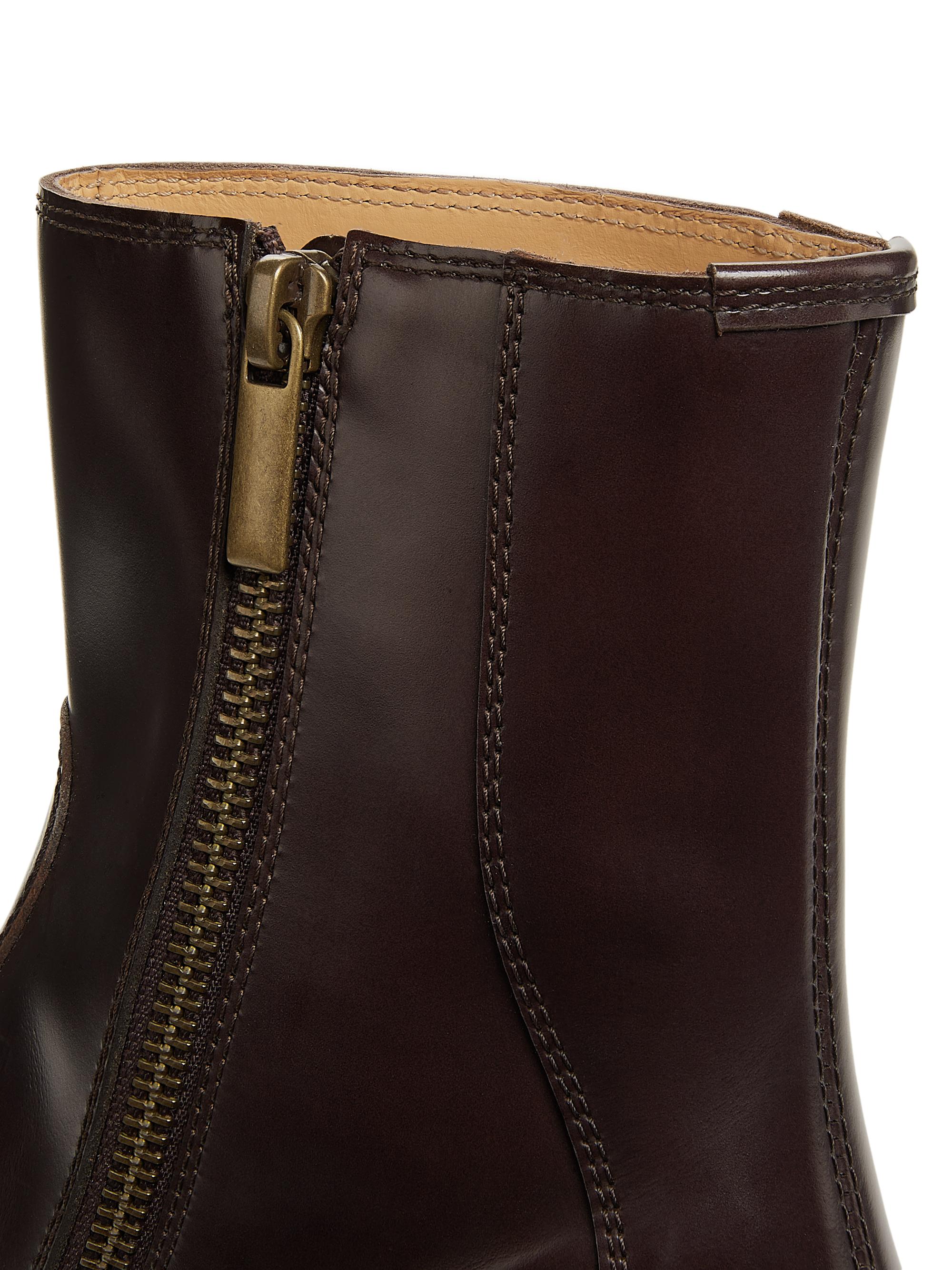 Brunello Cucinelli Grained Leather Side-Zip Boots | Saks Fifth Avenue