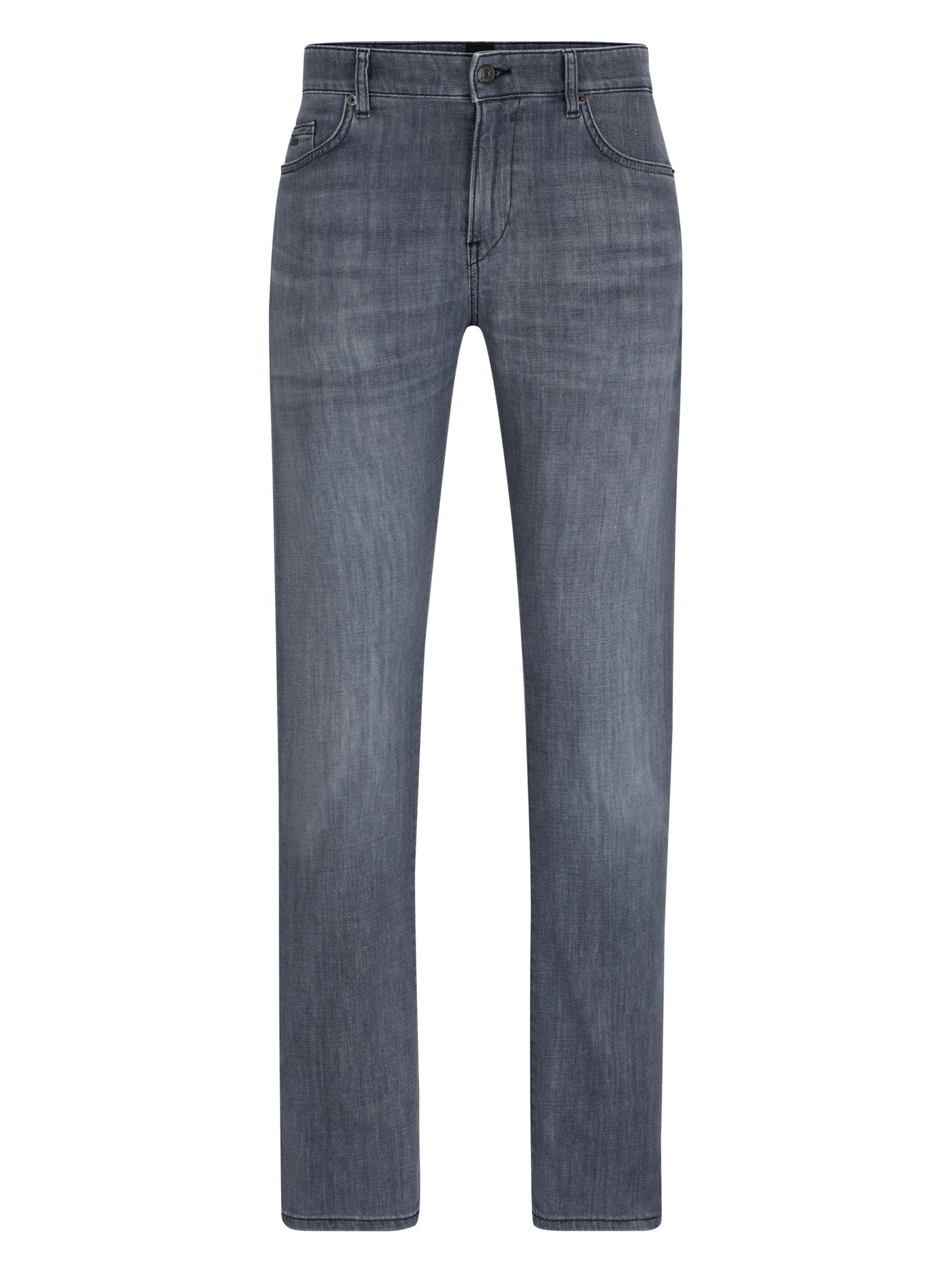 BOSS Men's Slim-Fit Jeans in Comfort-Stretch Denim - Silver