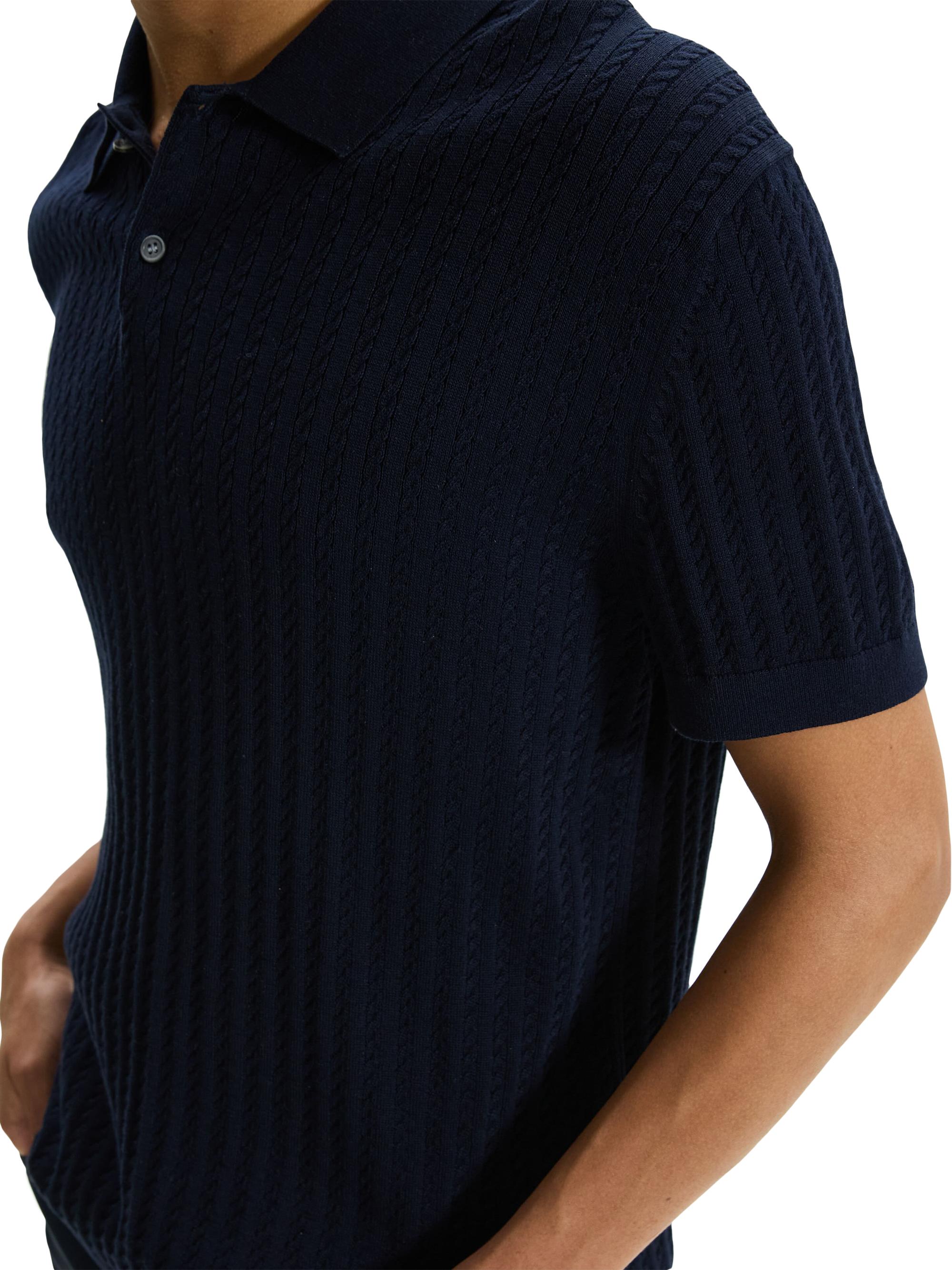 Theory Cable-Knit Polo Shirt | Saks Fifth Avenue