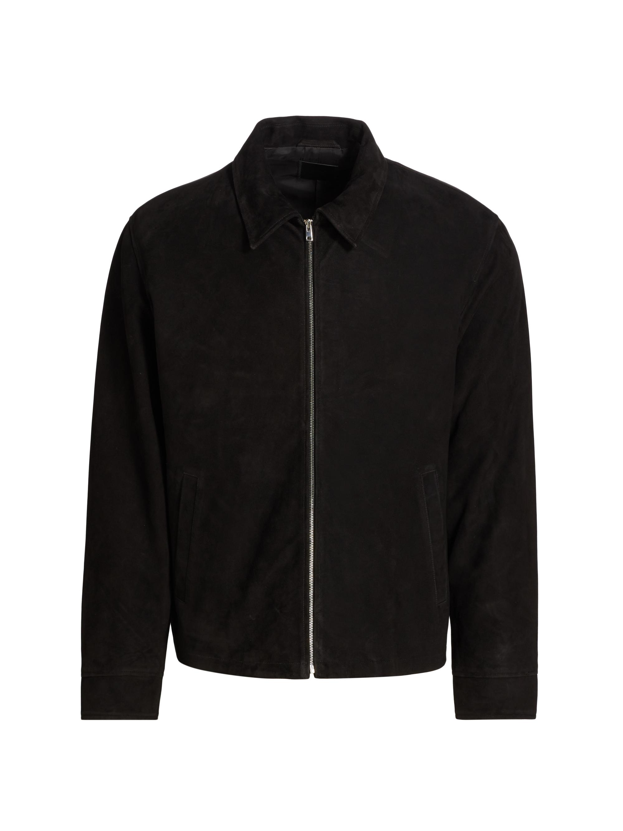 Theory Men's Hazelton Blouson Suede Jacket - Black