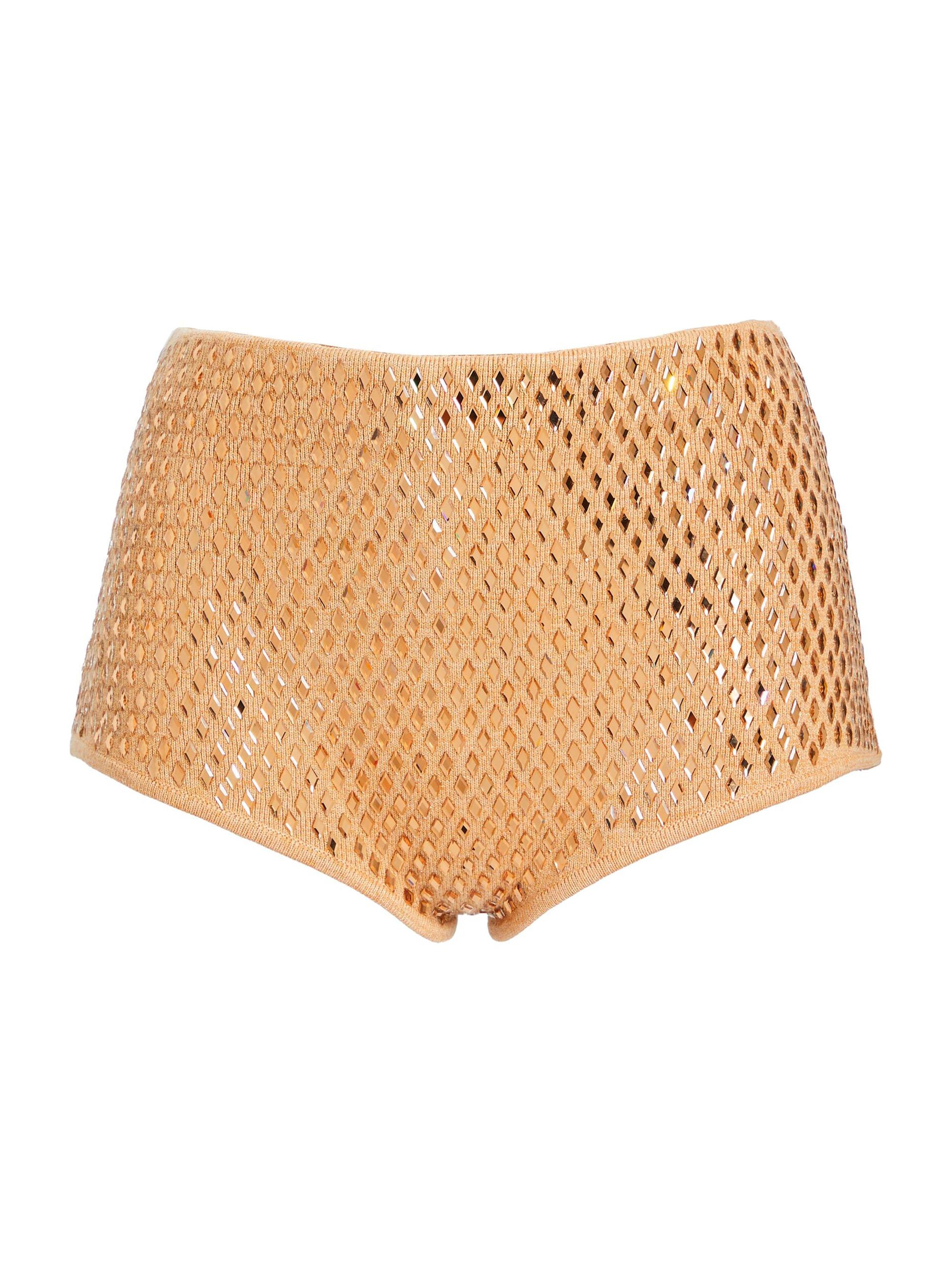 Retrofête Women's Tru Shorts - Gold Metallic