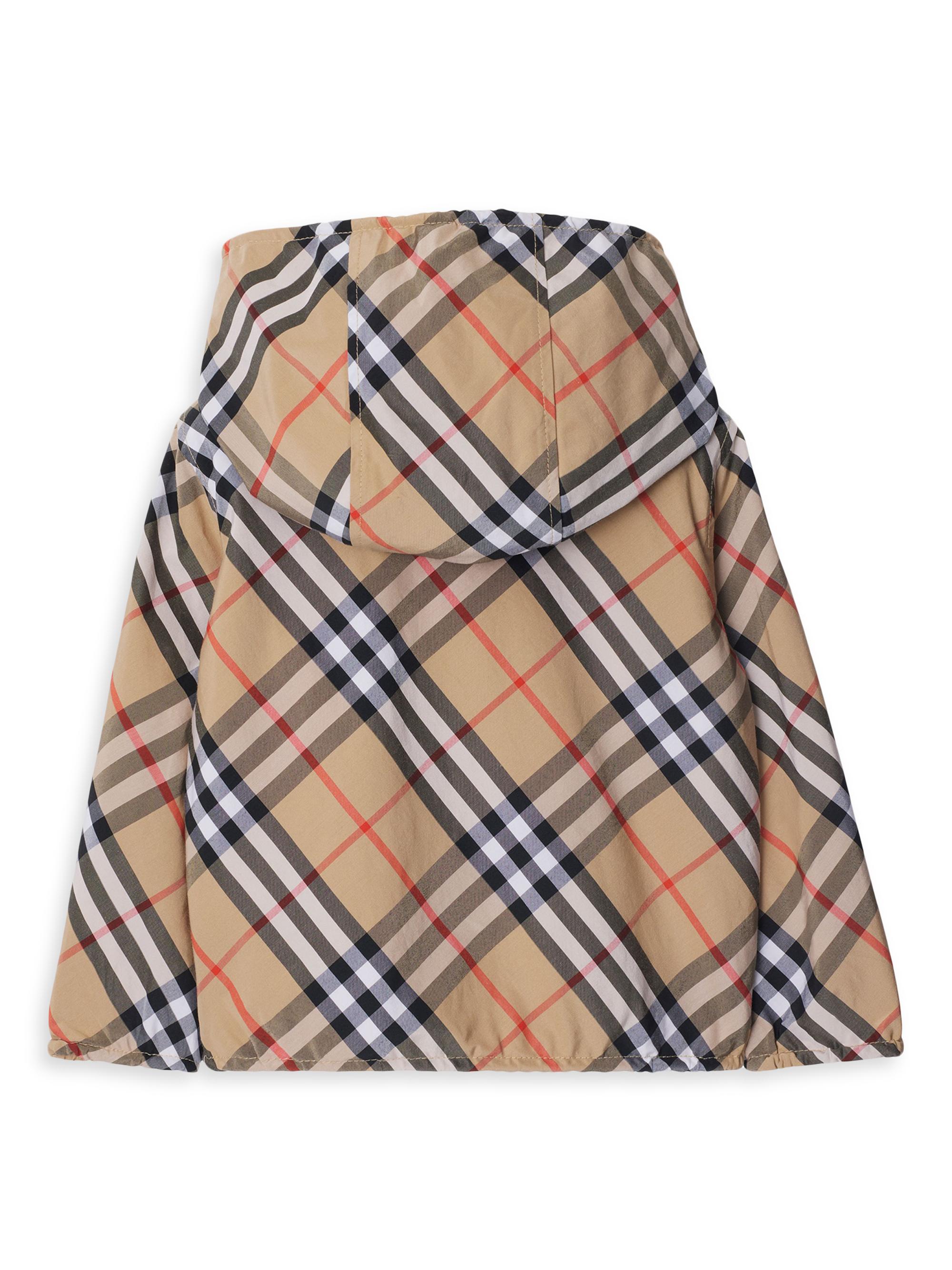 Burberry Baby's & Little Kid's Check Reversible Zip Hooded Jacket