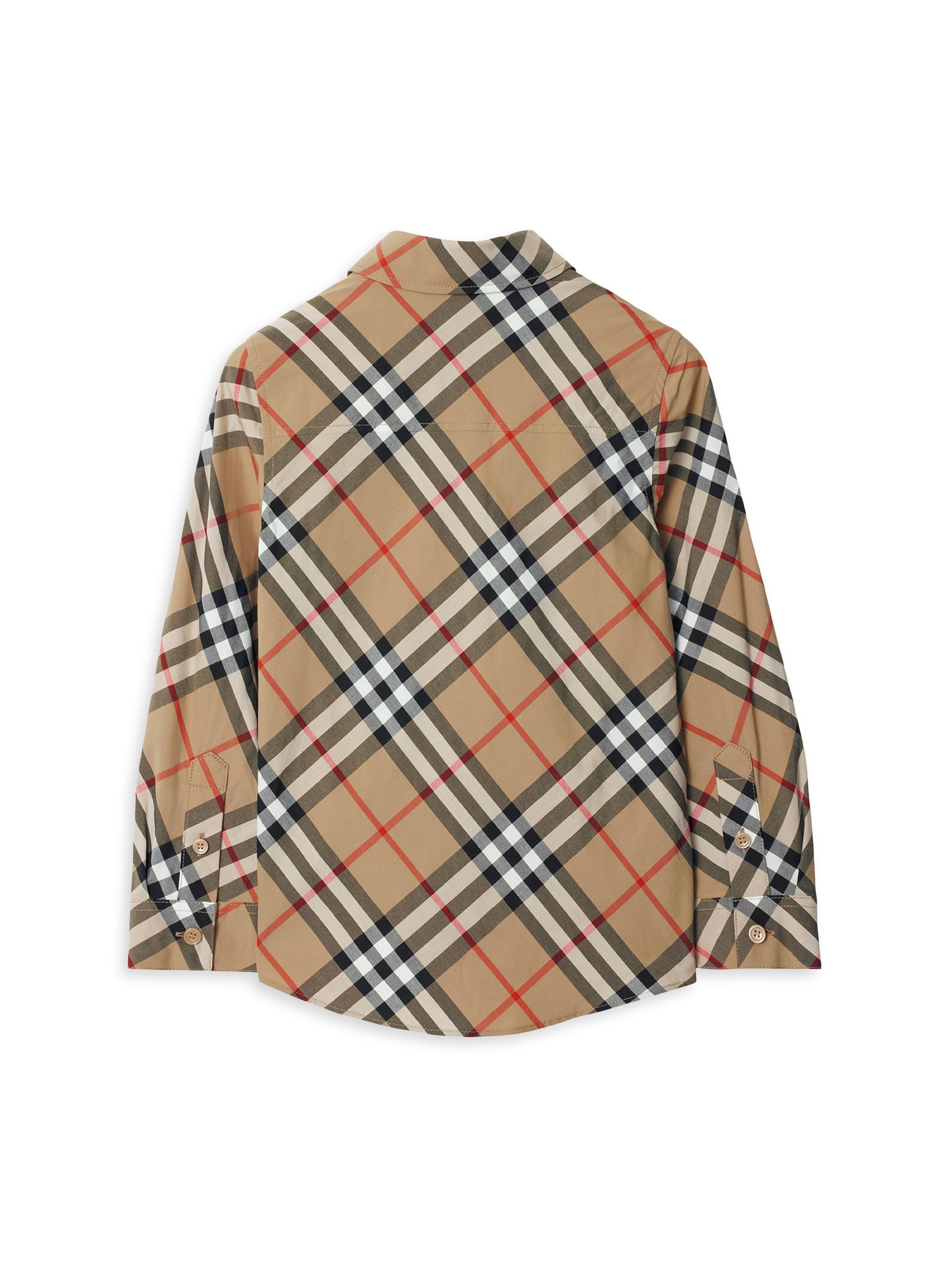 Burberry Baby Boy's, Little Boy's & Boy's Signature Check Button