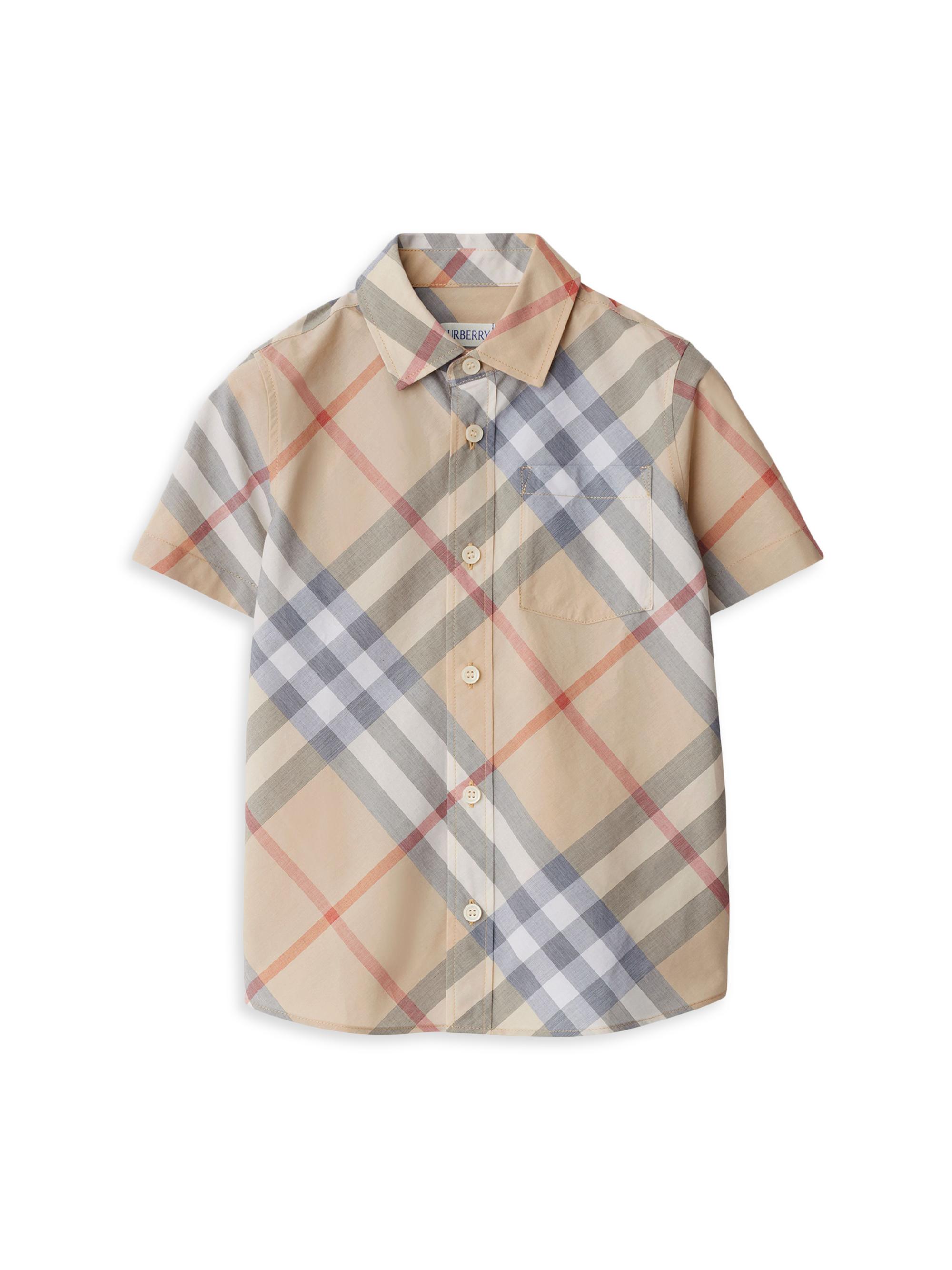 Burberry Little Boy's & Boy's Check Short-Sleeve Shirt