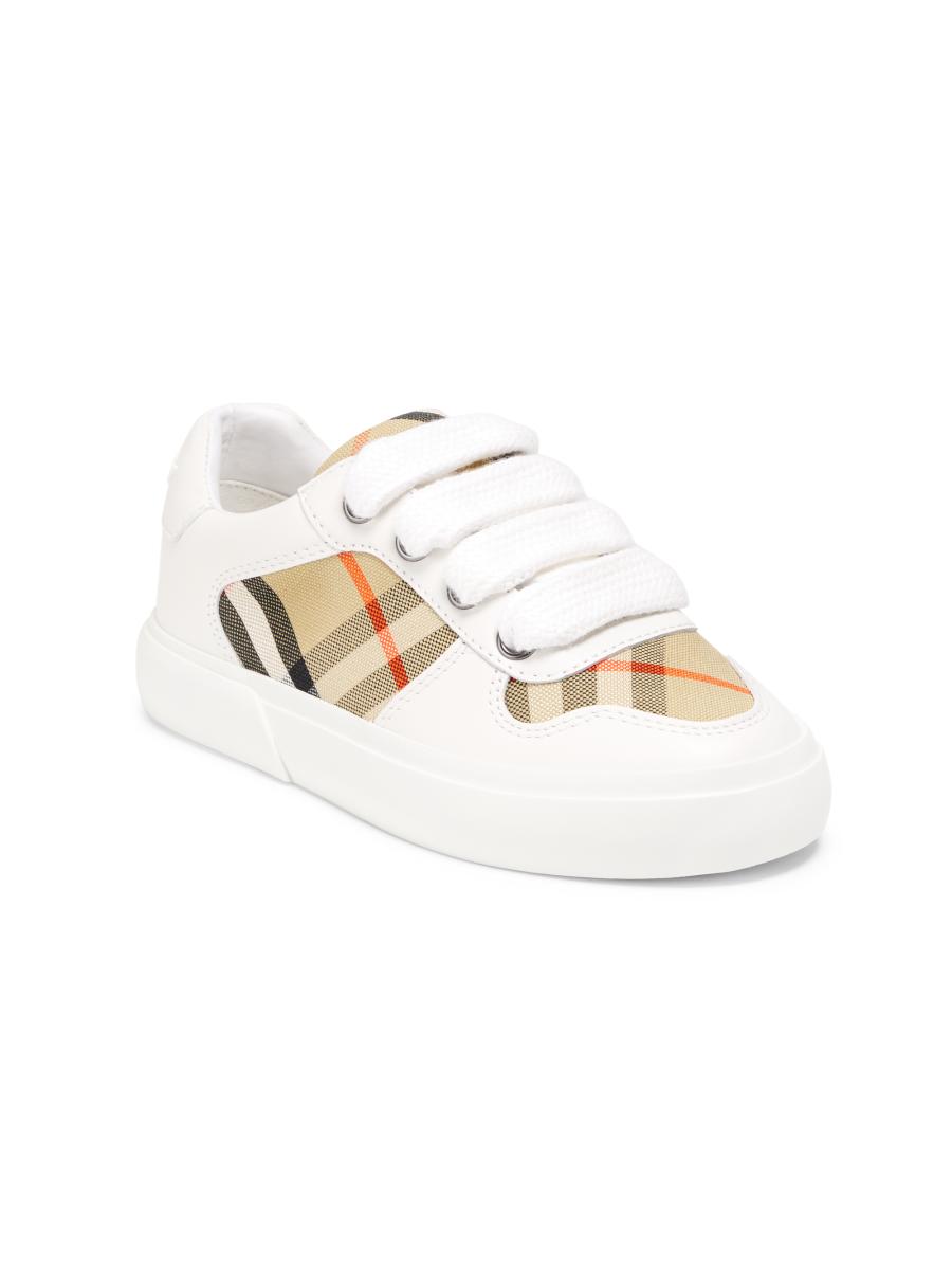 Shop Burberry Little Kid's & Kid's Noah Check Cotton Shop Burberry Little Kid's & Kid's Noah Check Cotton