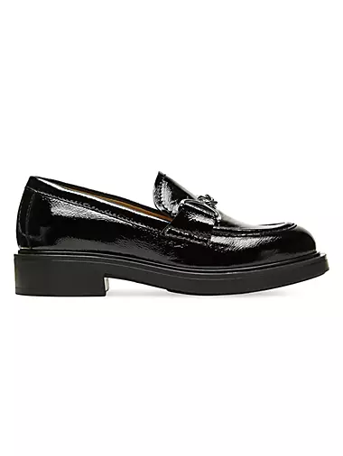 Celine 35MM Horse-bit Patent Leather Loafers