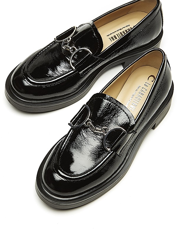 Shop La Canadienne Celine 35MM Horse-bit Patent Leather Shop La Canadienne Celine 35MM Horse-bit Patent Leather