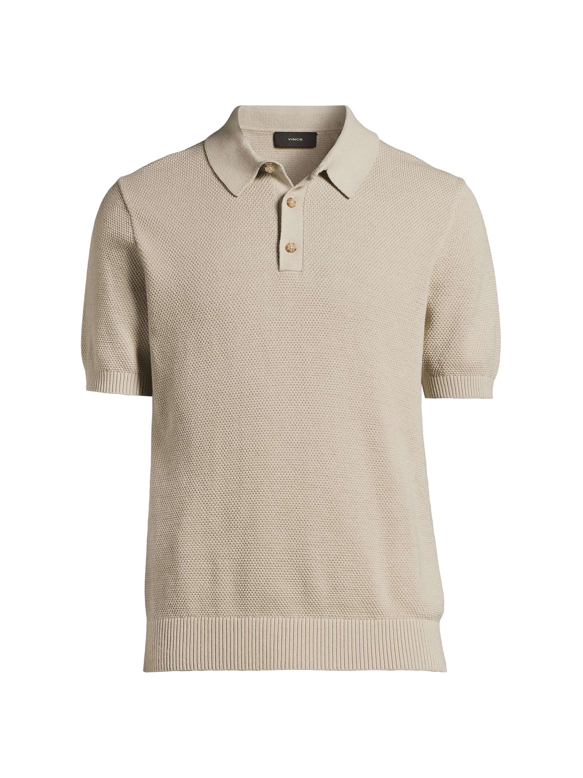 Vince Men's Cotton Piqué Polo Shirt - Dark Morning Haze