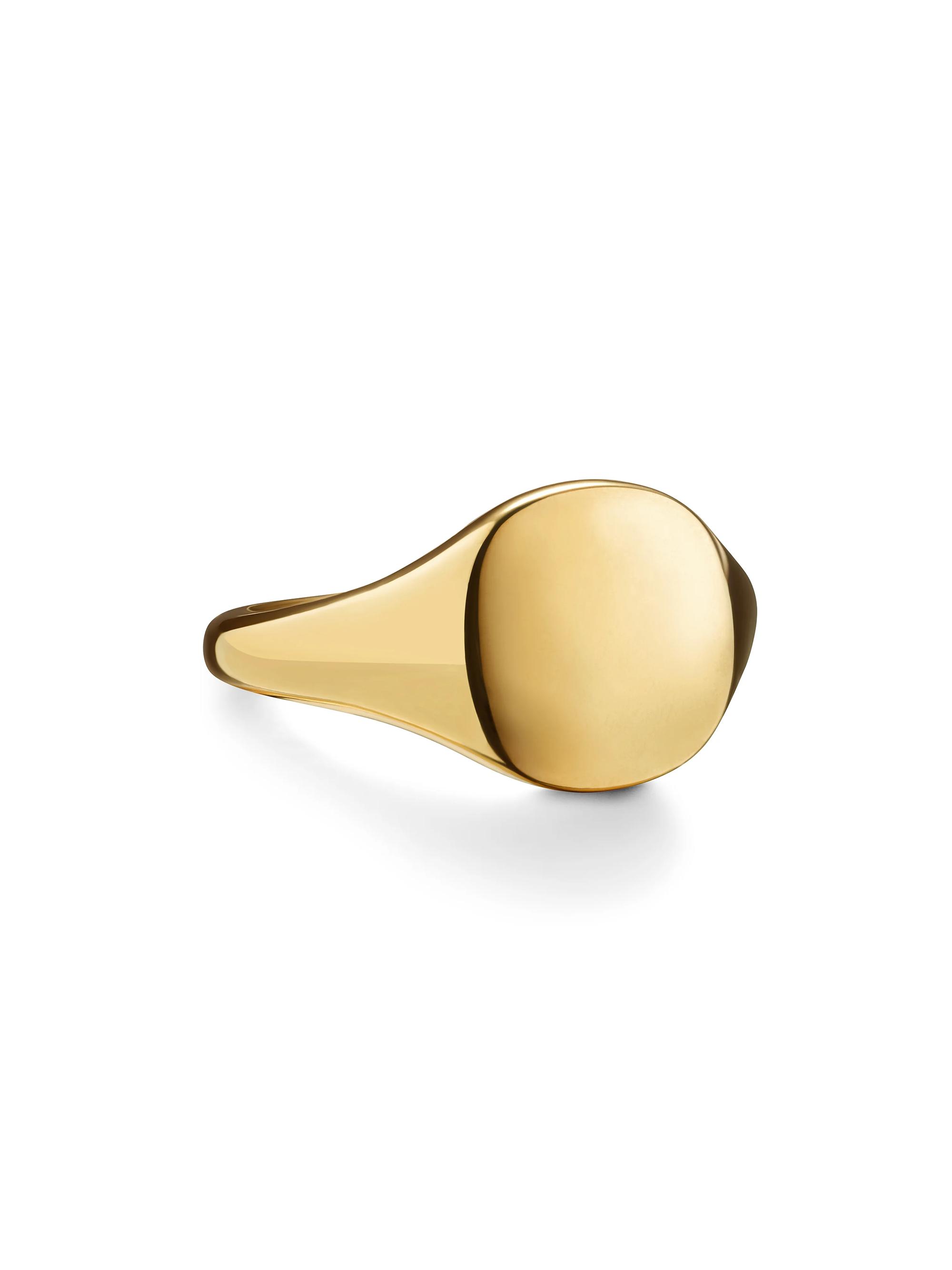 David Yurman Women's DY Pinky Ring in 18K Yellow Gold, 9.7MM - Gold