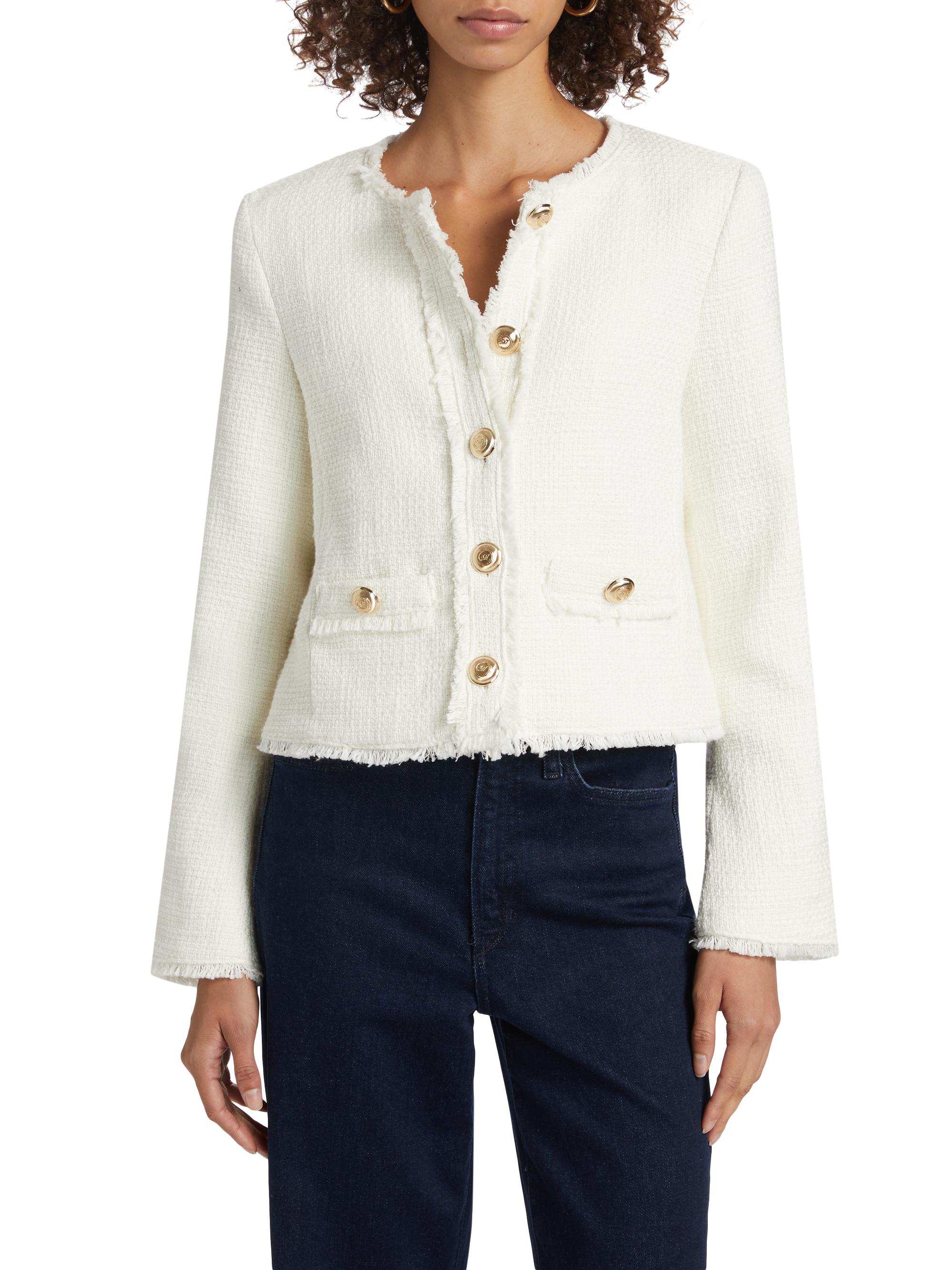 Cinq à Sept Christie Cotton Tweed Jacket | Saks Fifth Avenue