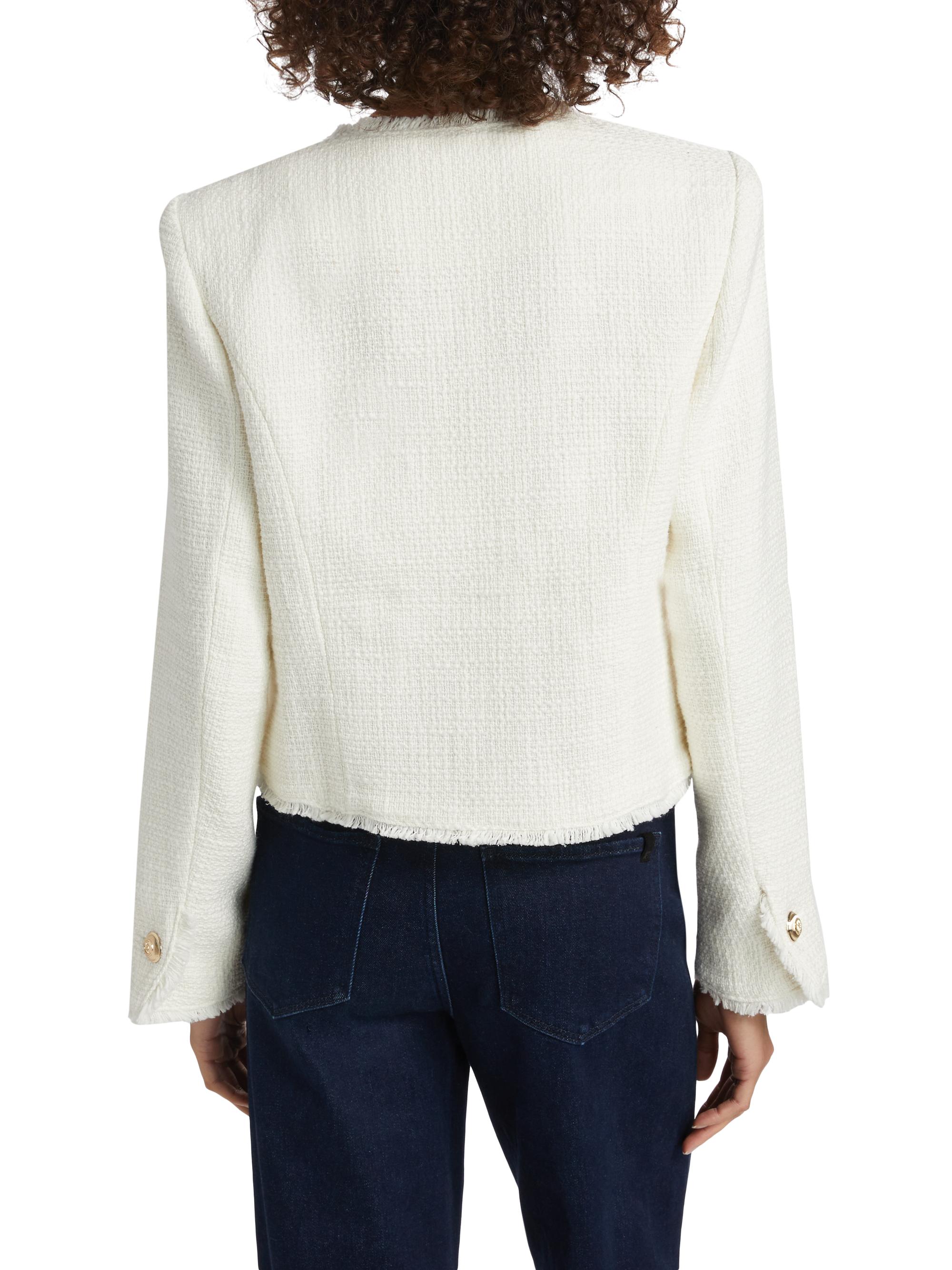 THETOÉ Fifth Avenue tweed jacket Fifth Avenue Short Sleeve Tweed Jacket – THE TOÉ