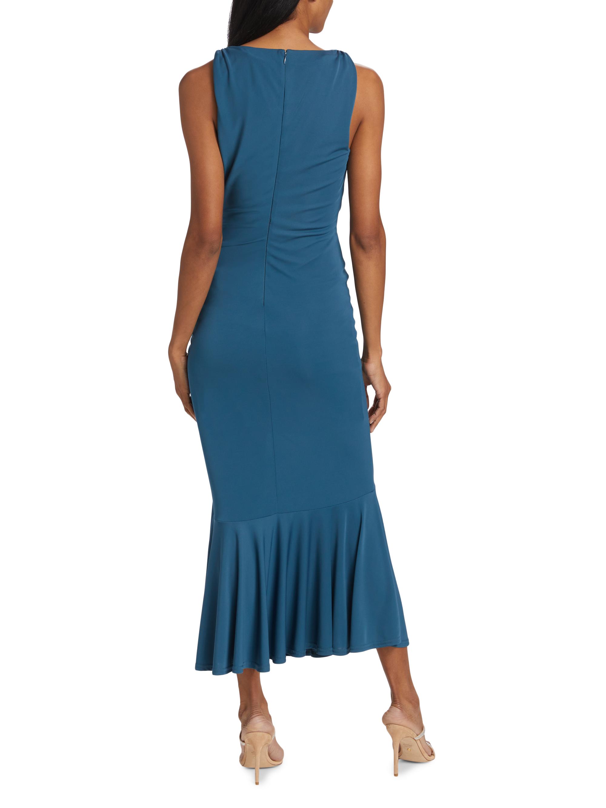 Cinq à Sept Mika Surplice Ruched Midi Dress | Saks Fifth Avenue