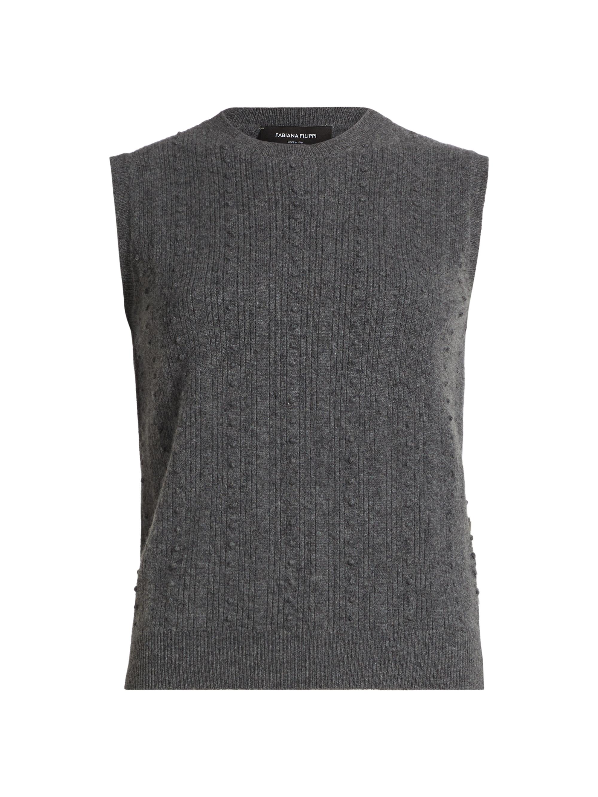 Fabiana Filippi Women's Wool-Blend Sweater Vest - Piombo