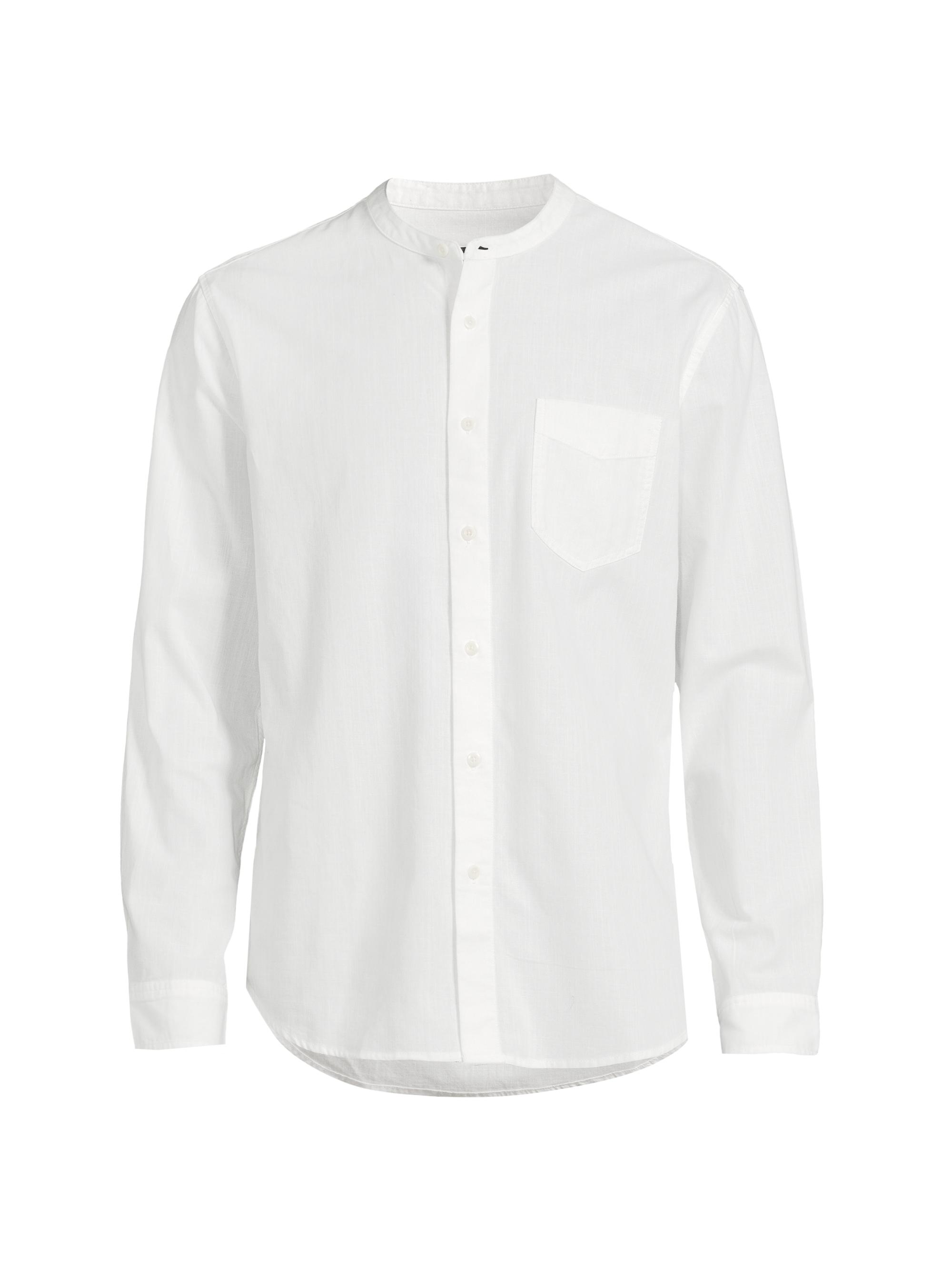 Rails Men's Antoine Antique Band Collar Shirt - Antique White