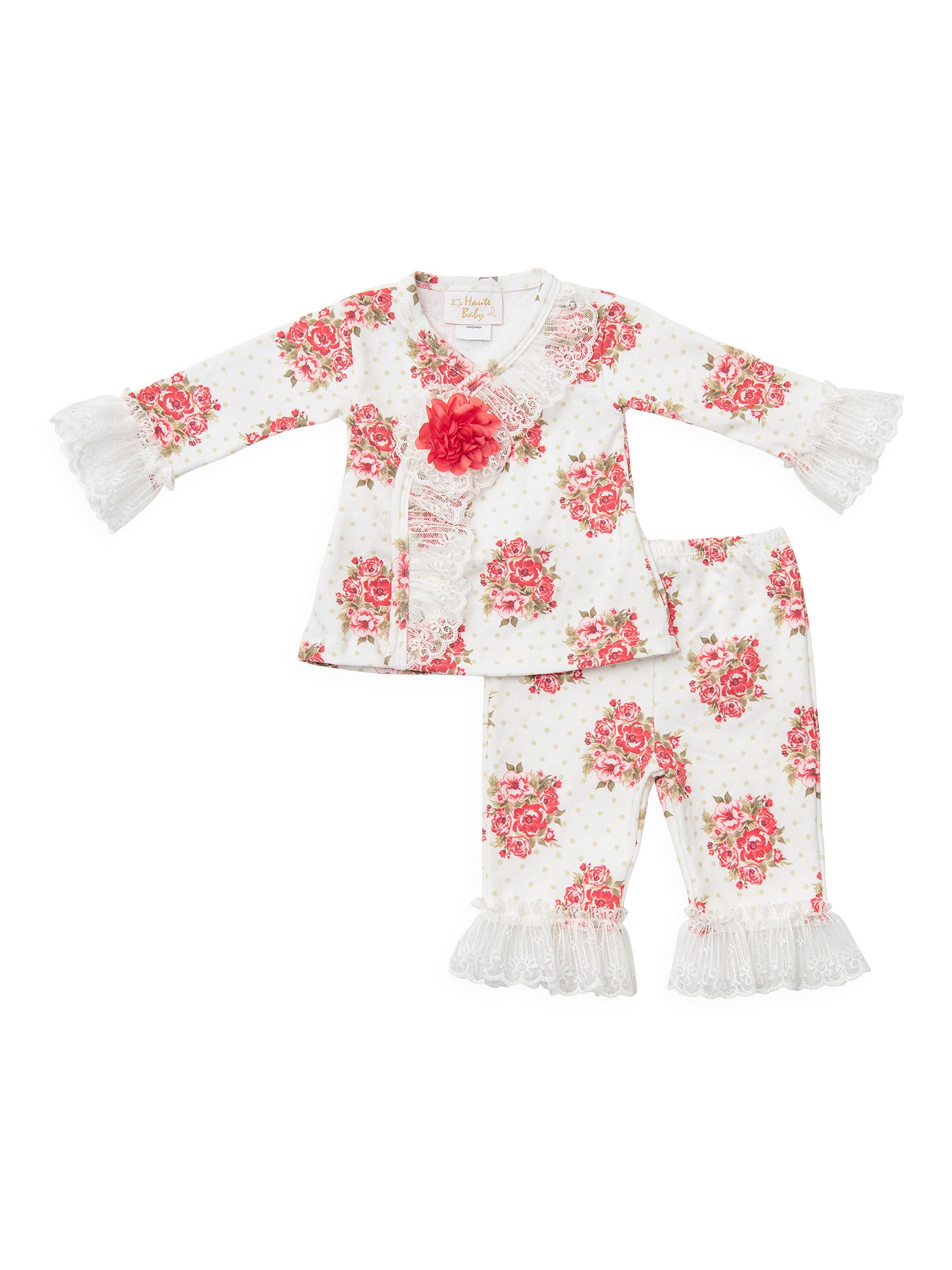 Haute Baby Baby Girl's Perfect Peony Criss Cross Set -  Floral 24 Months