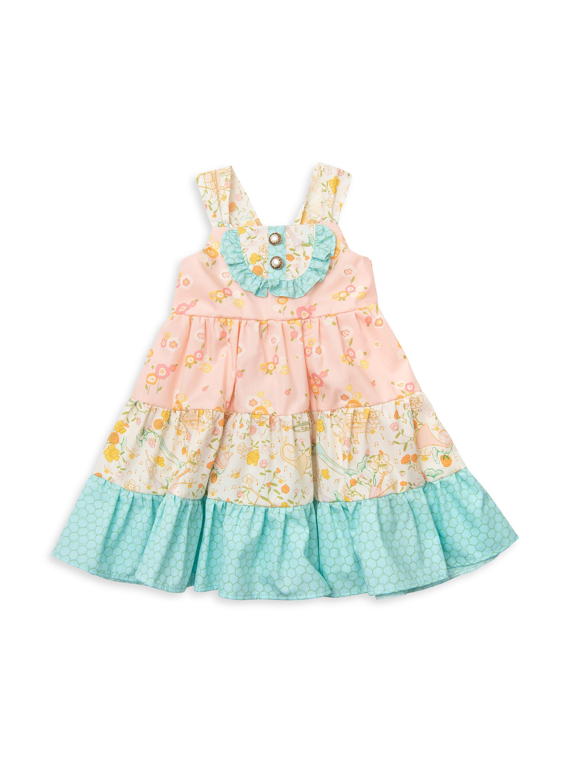 Little Girl's Blooming Aisle Floral Print Dress